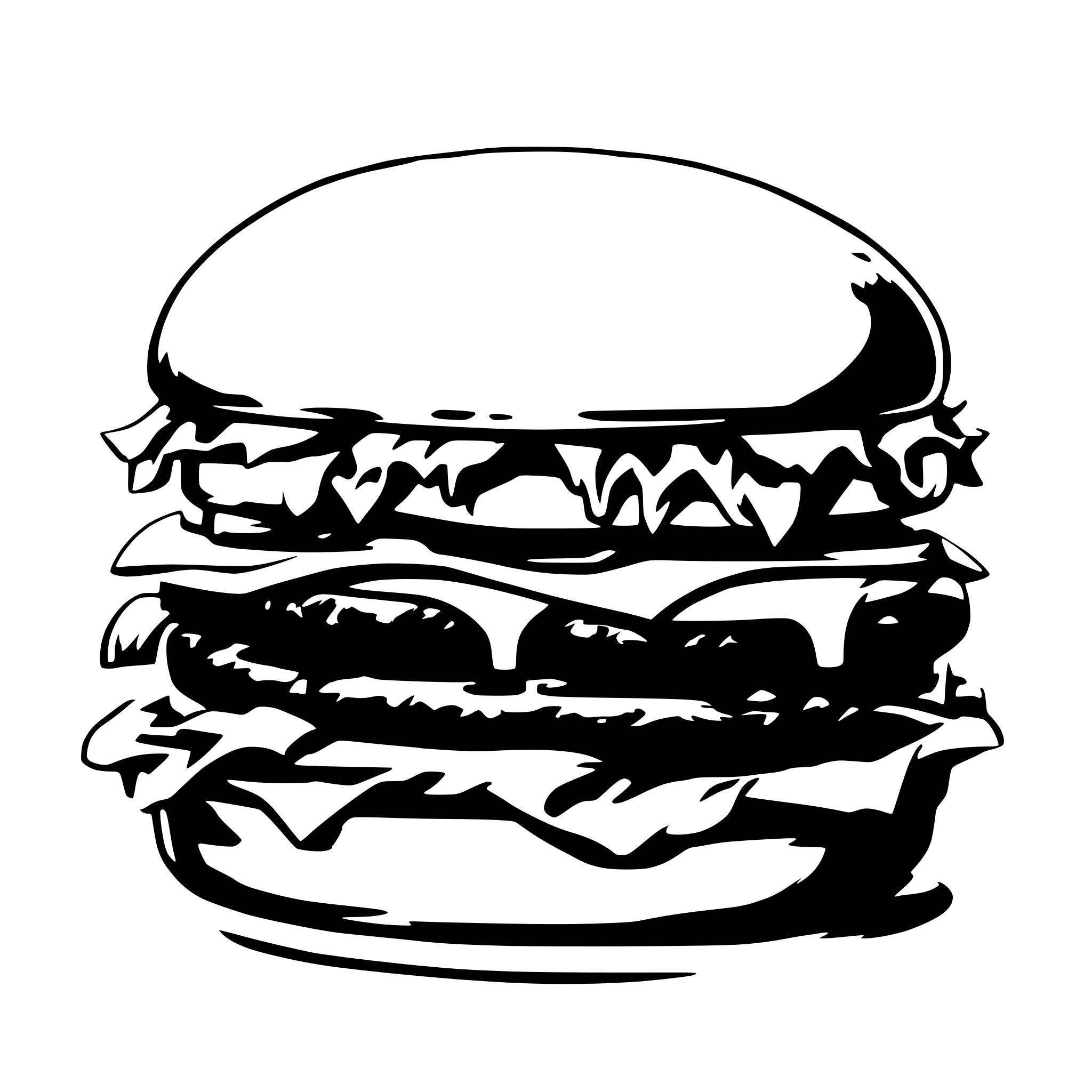 AI-generated SVG of a hamburger