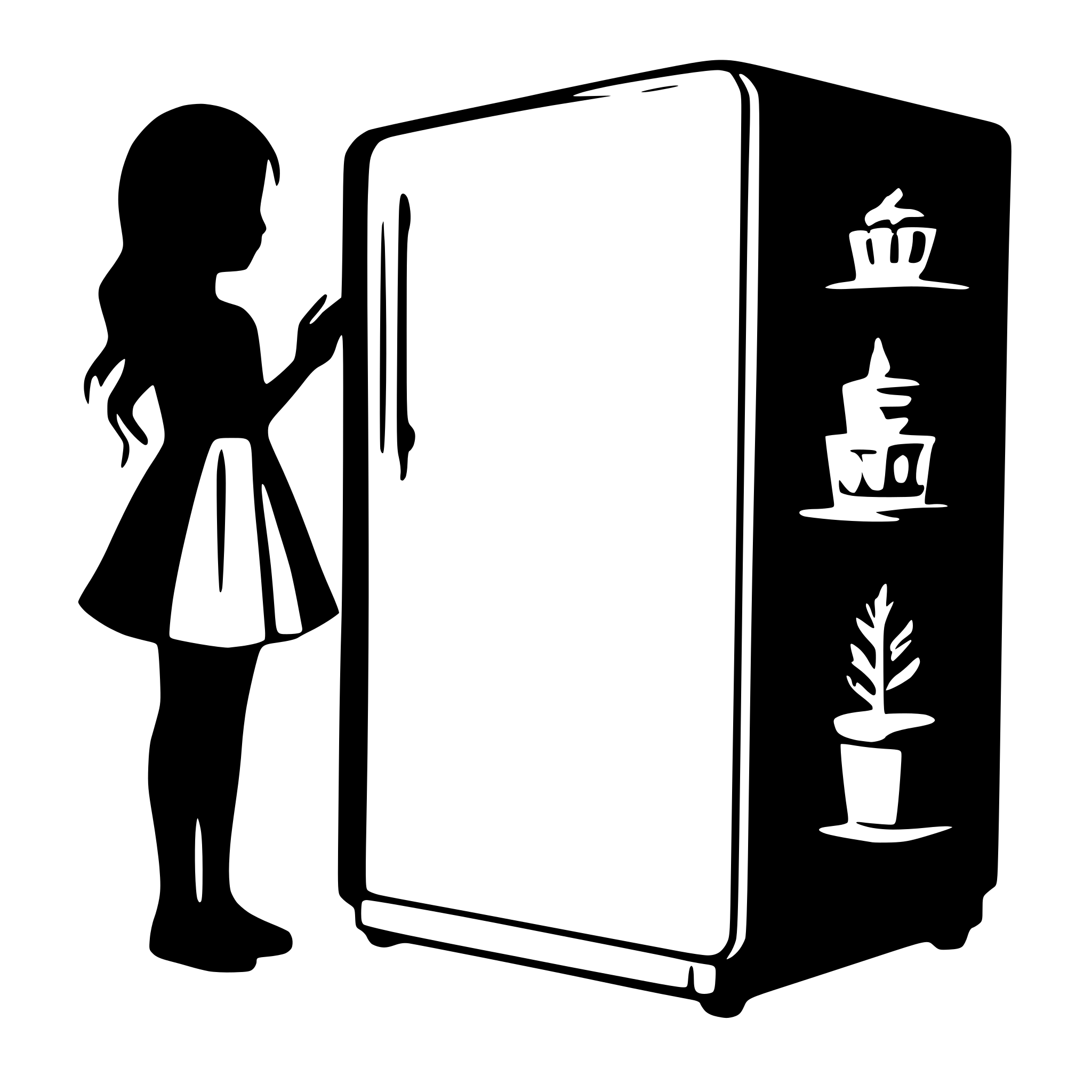 AI-generated SVG of a fridge