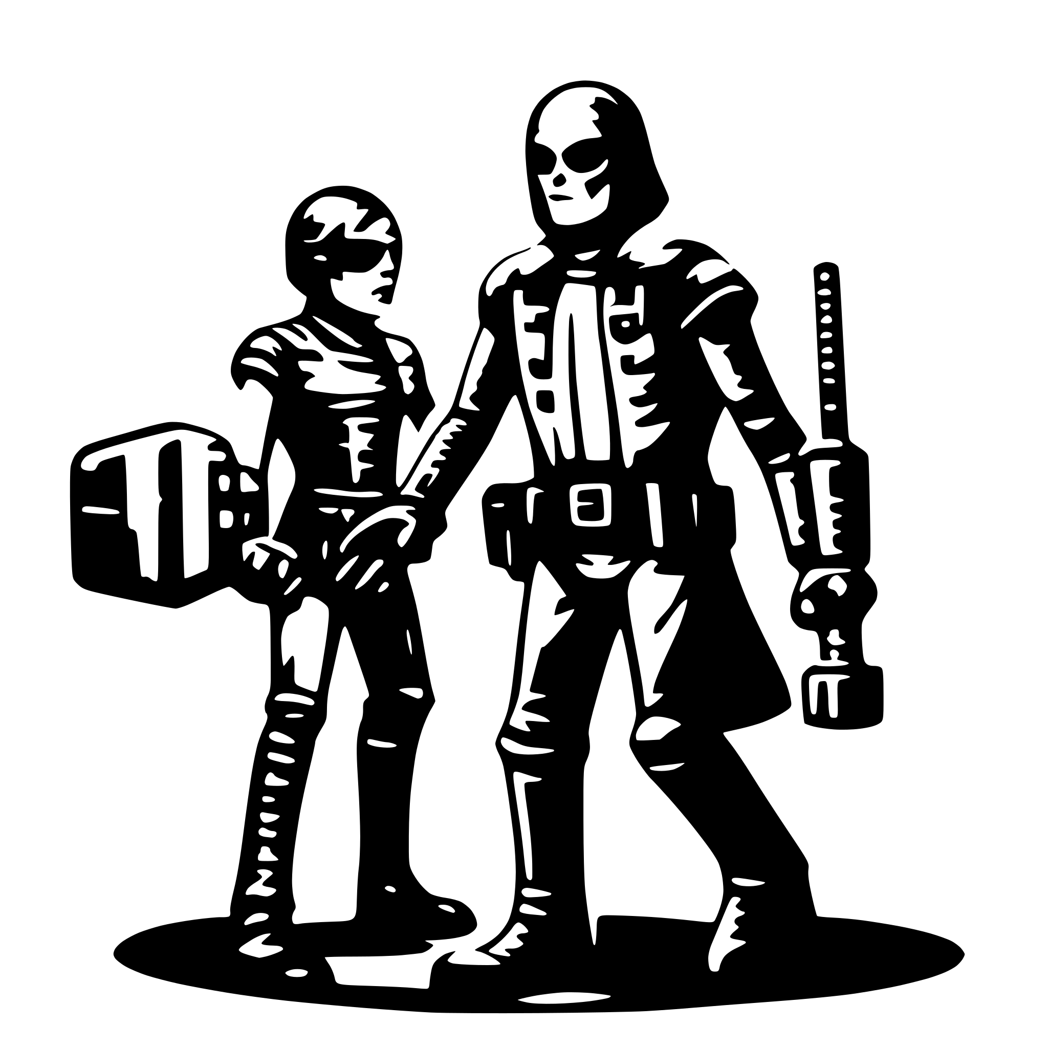 AI-generated SVG of 'enforcer'