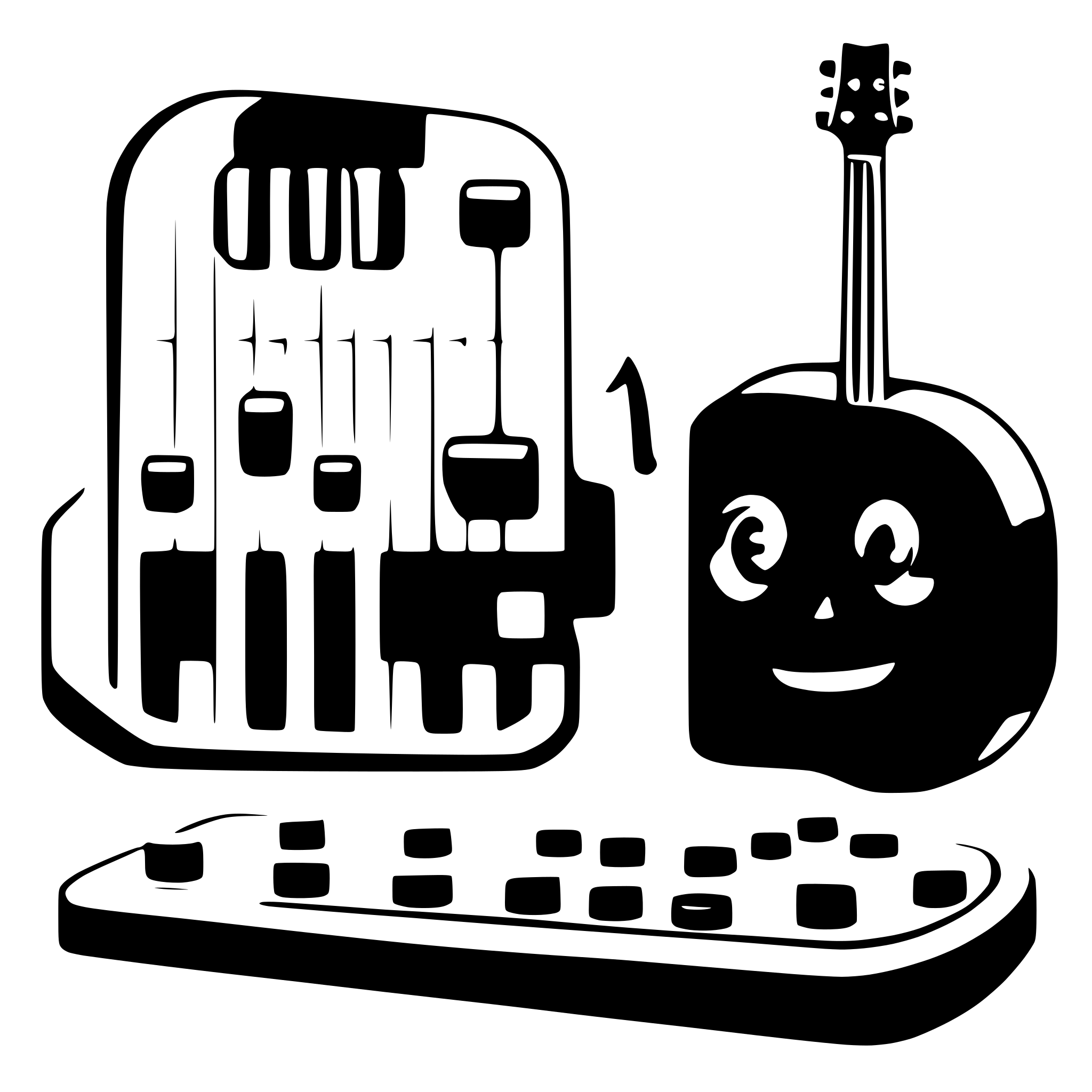 AI-generated SVG of a appicon soundboard music funny