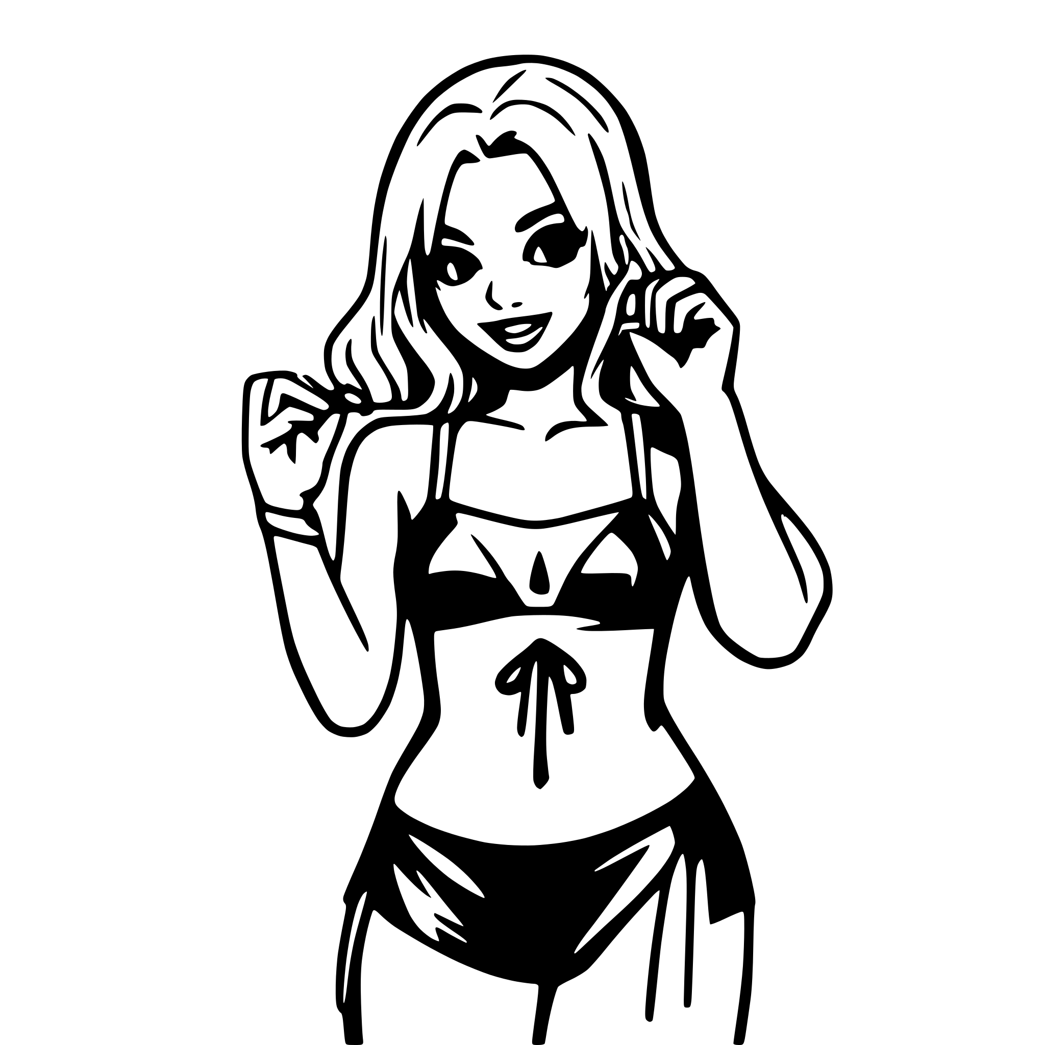 AI-generated SVG of a Britney Spears as bikini