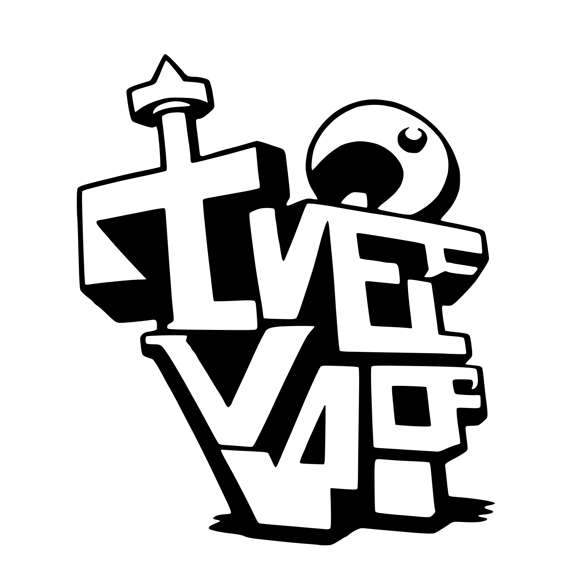 AI-generated SVG of a love graffiti