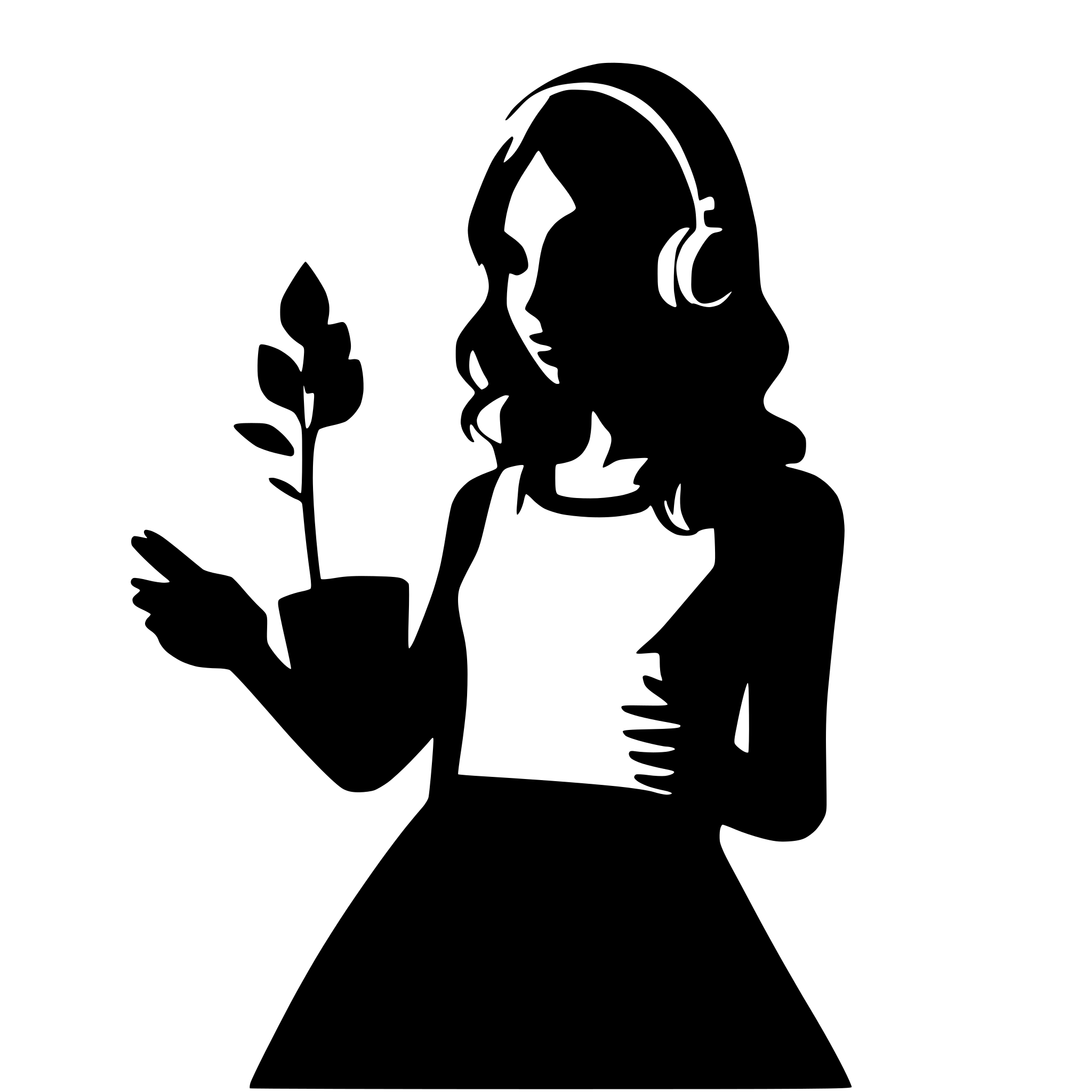 AI-generated SVG of a a black record