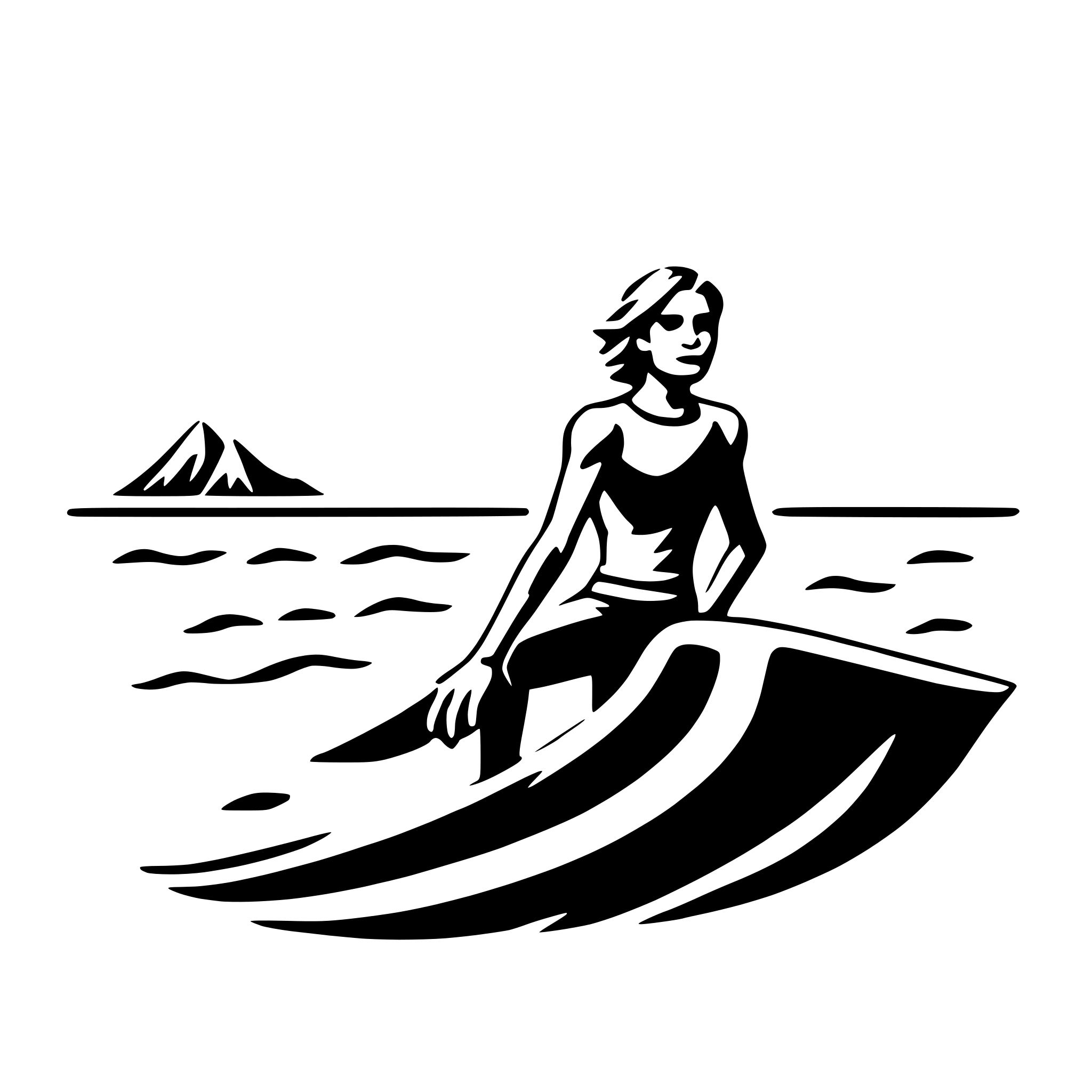 AI-generated SVG of 'surfer riding wave'