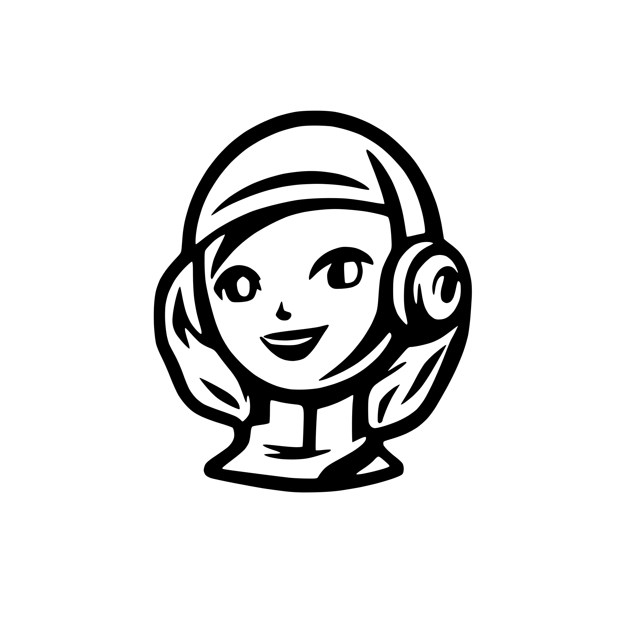 AI-generated SVG of a AI Agent logo-style