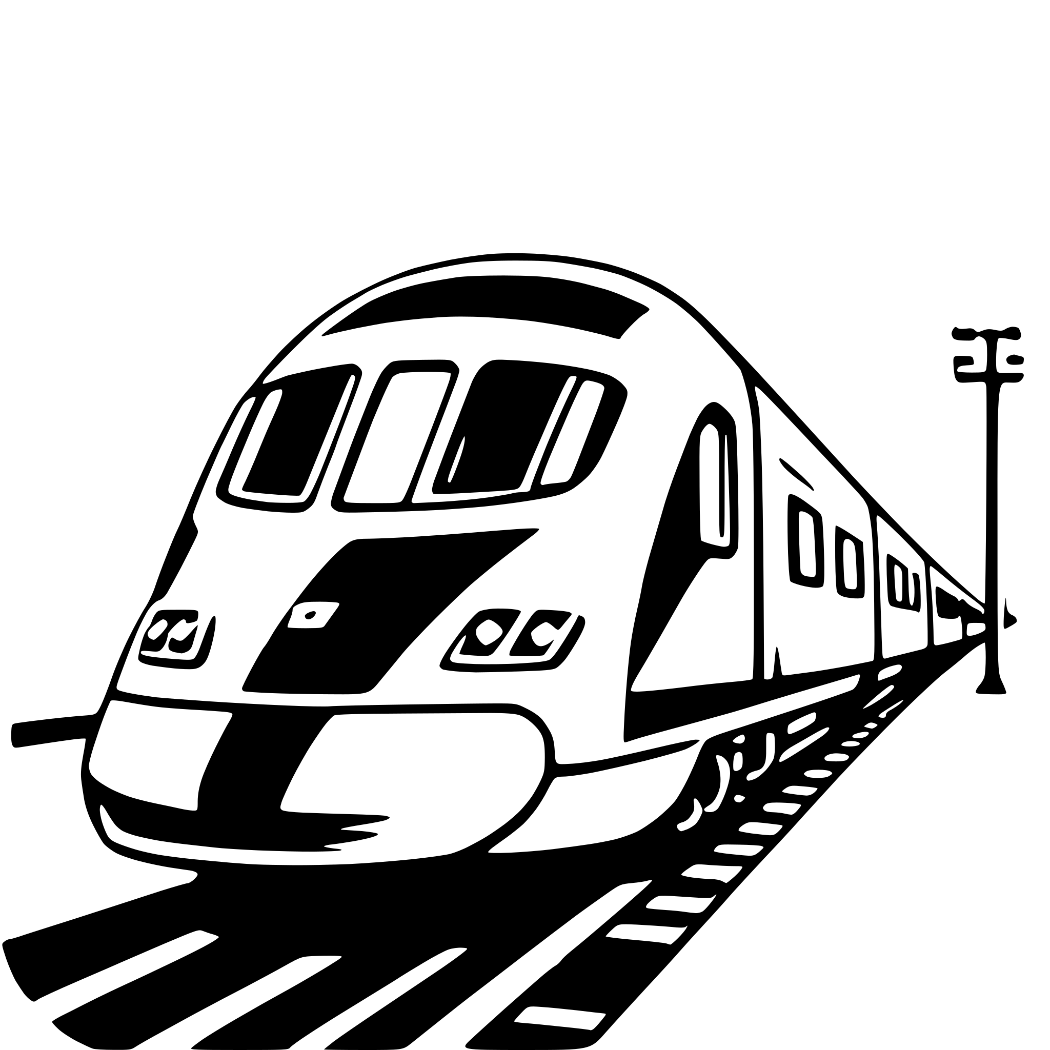 AI-generated SVG of 'high-speed train'
