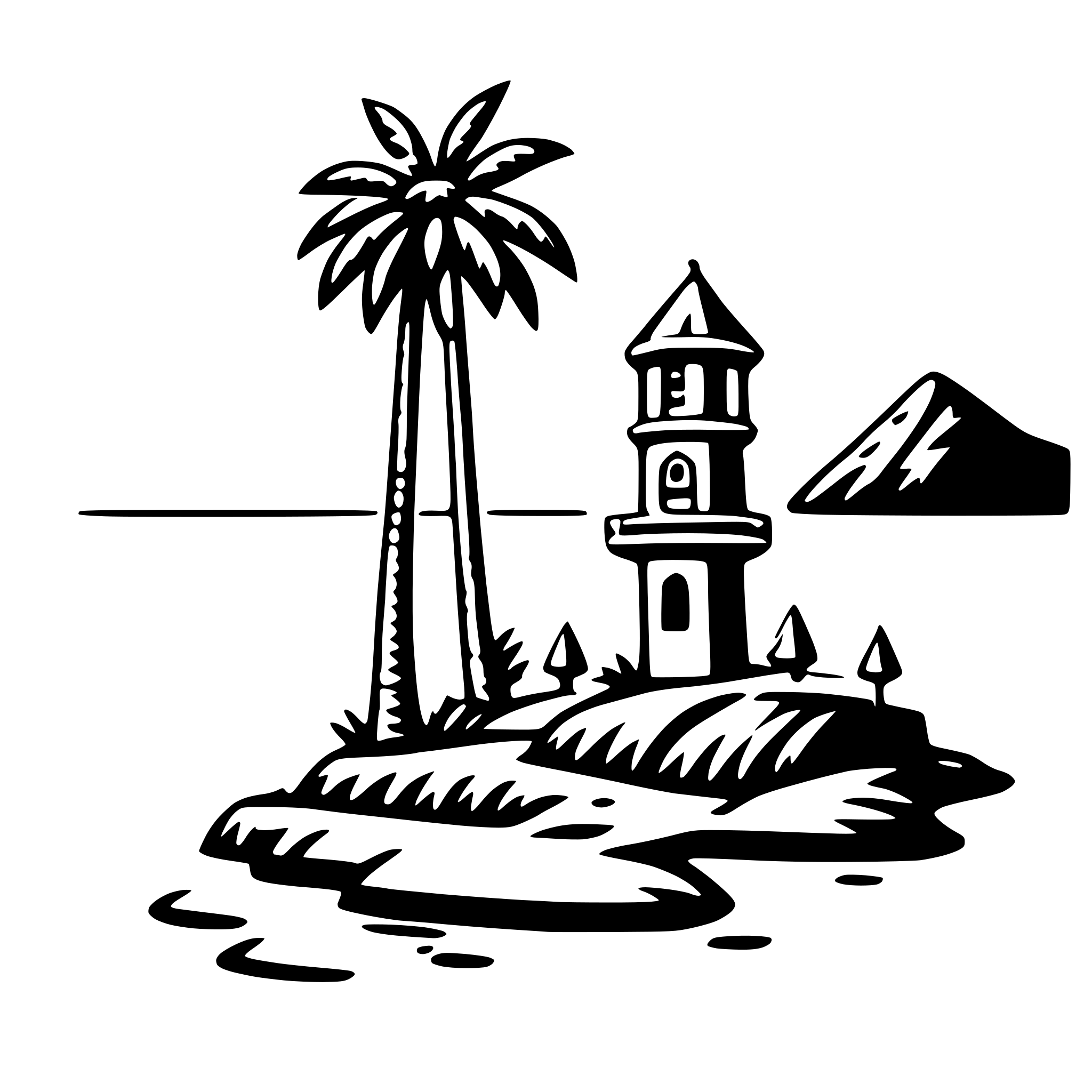 AI-generated SVG of 'island hopping adventure'