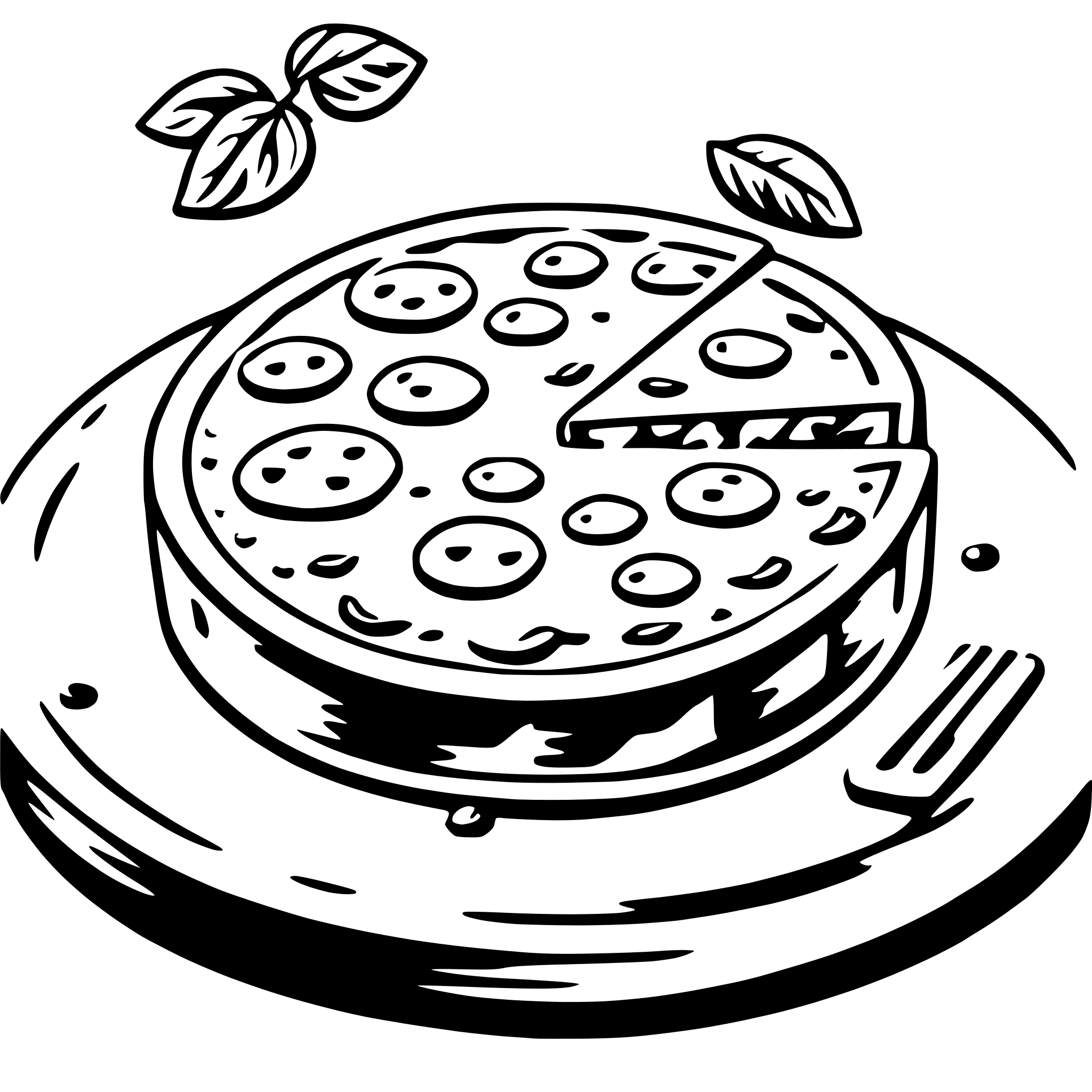 AI-generated SVG of 'frittata'