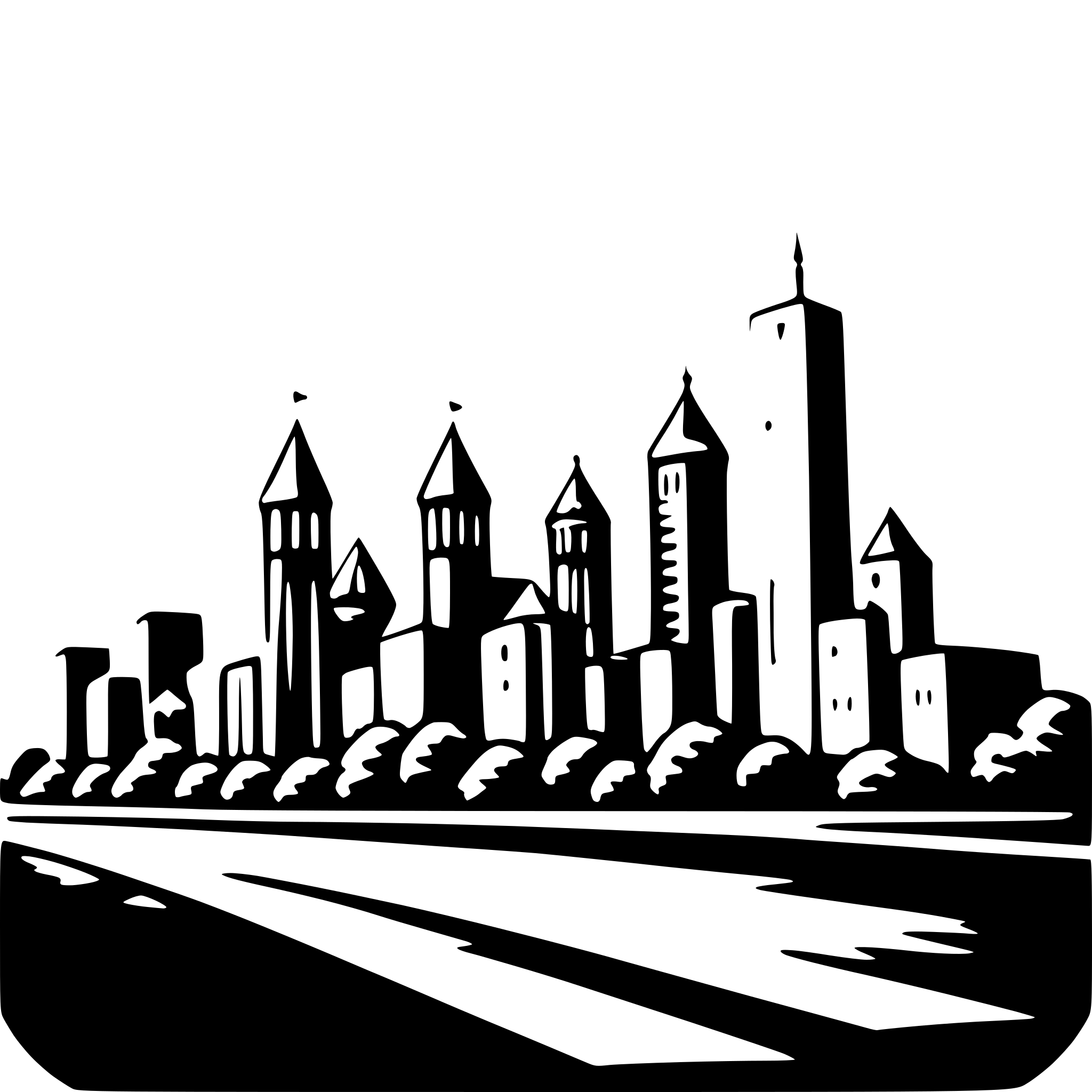 AI-generated SVG of 'city skyline'