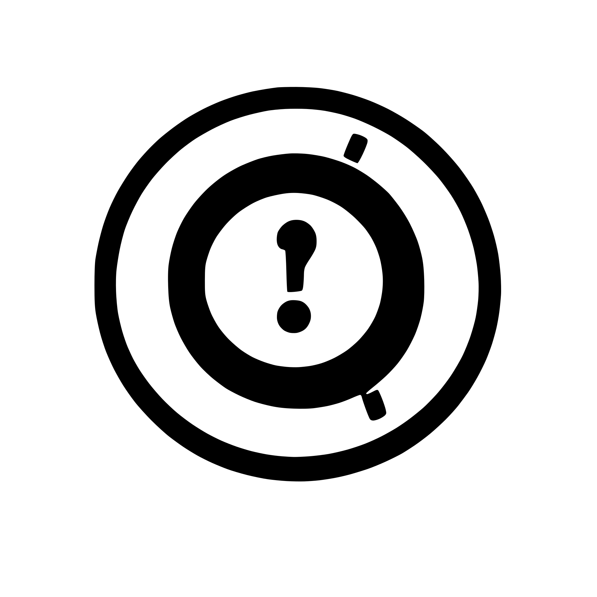 AI-generated SVG of a a single question mark in a closing camera aperture