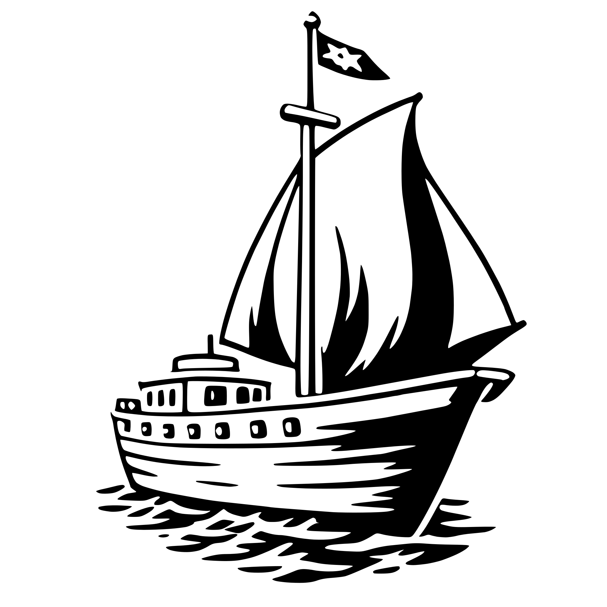 AI-generated SVG of a tangaroa