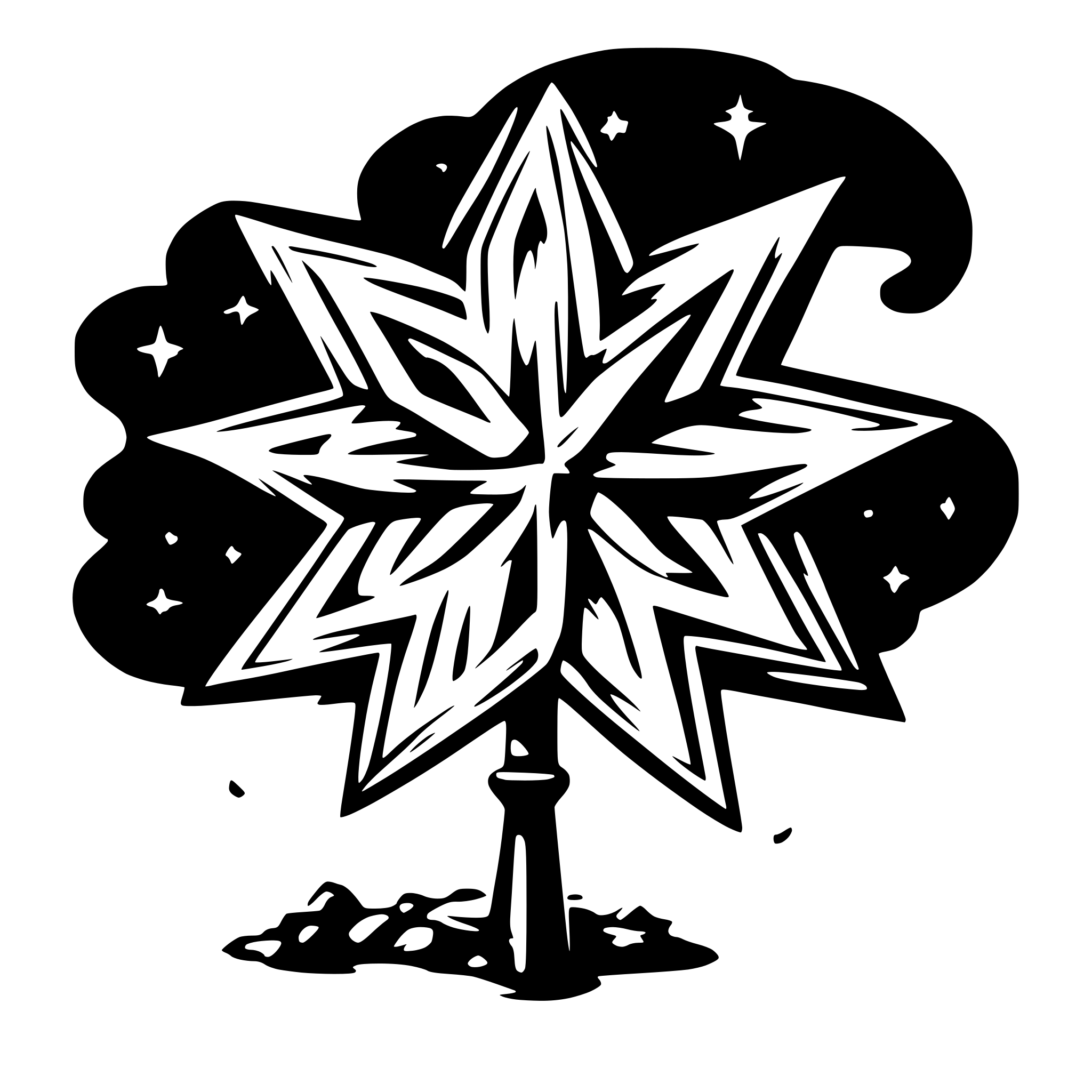 AI-generated SVG of 'Star shooting'