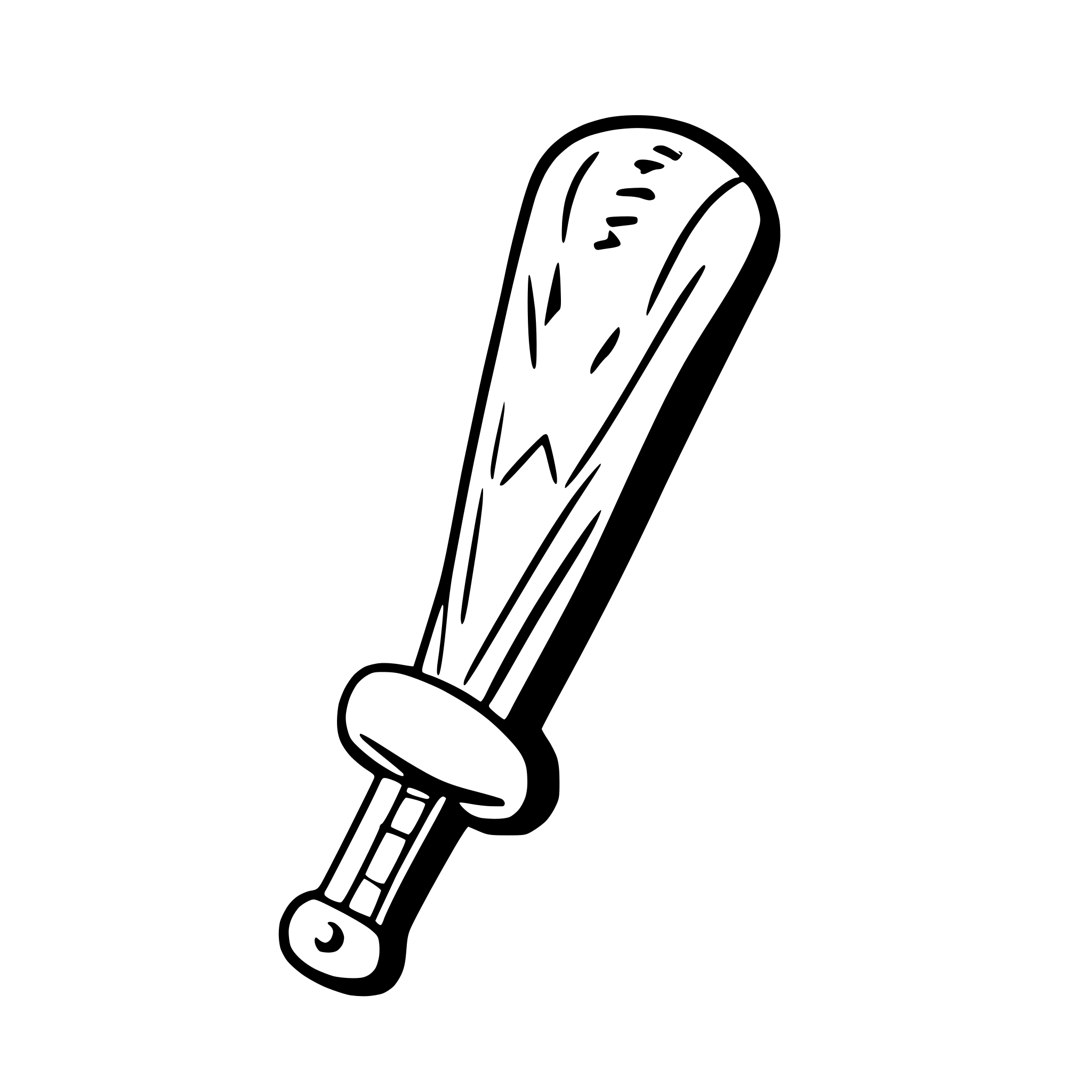 AI-generated SVG of a baseball bat