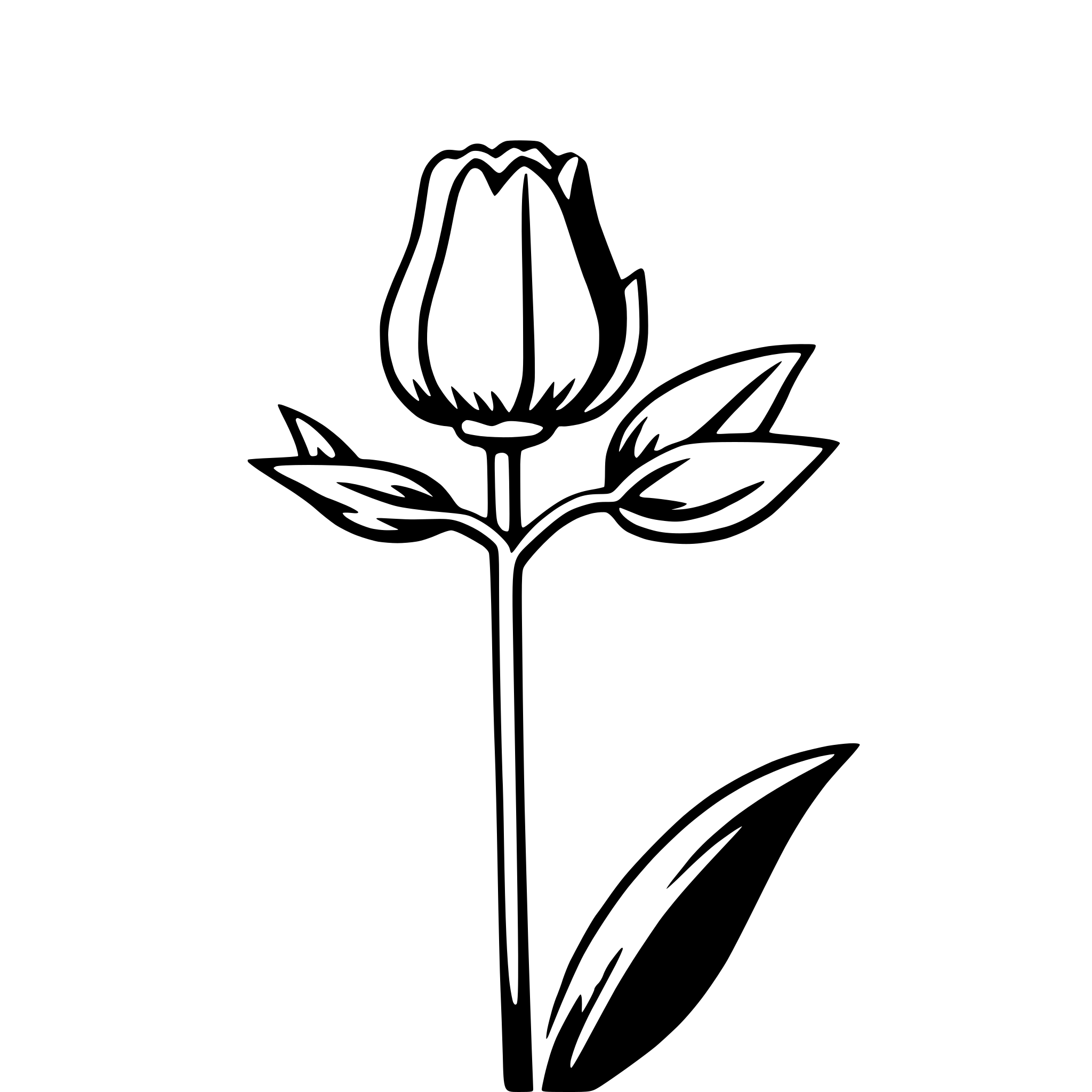 AI-generated SVG of 'tulip'