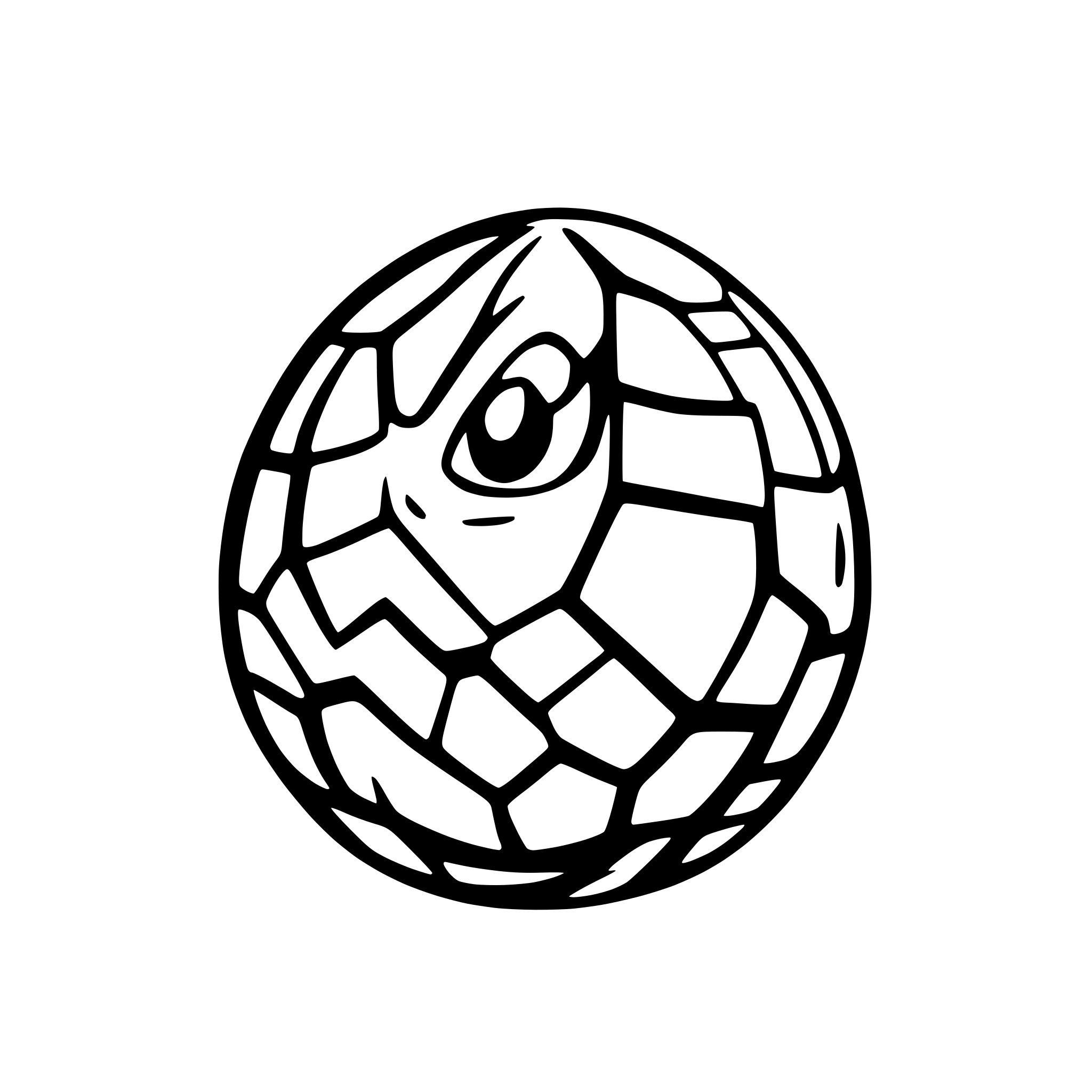 AI-generated SVG of 'cartoon style dragon egg'