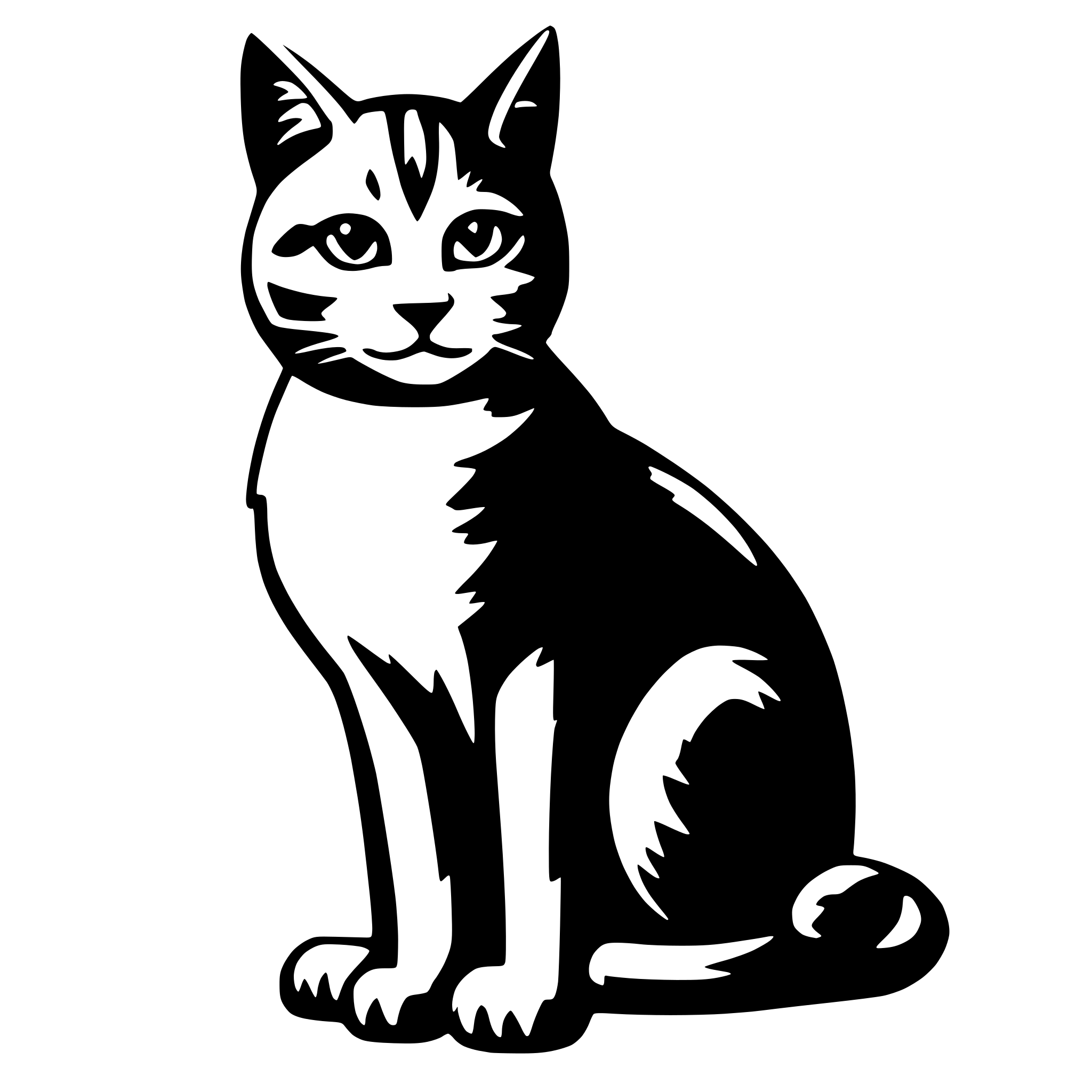 AI-generated SVG of a Cat