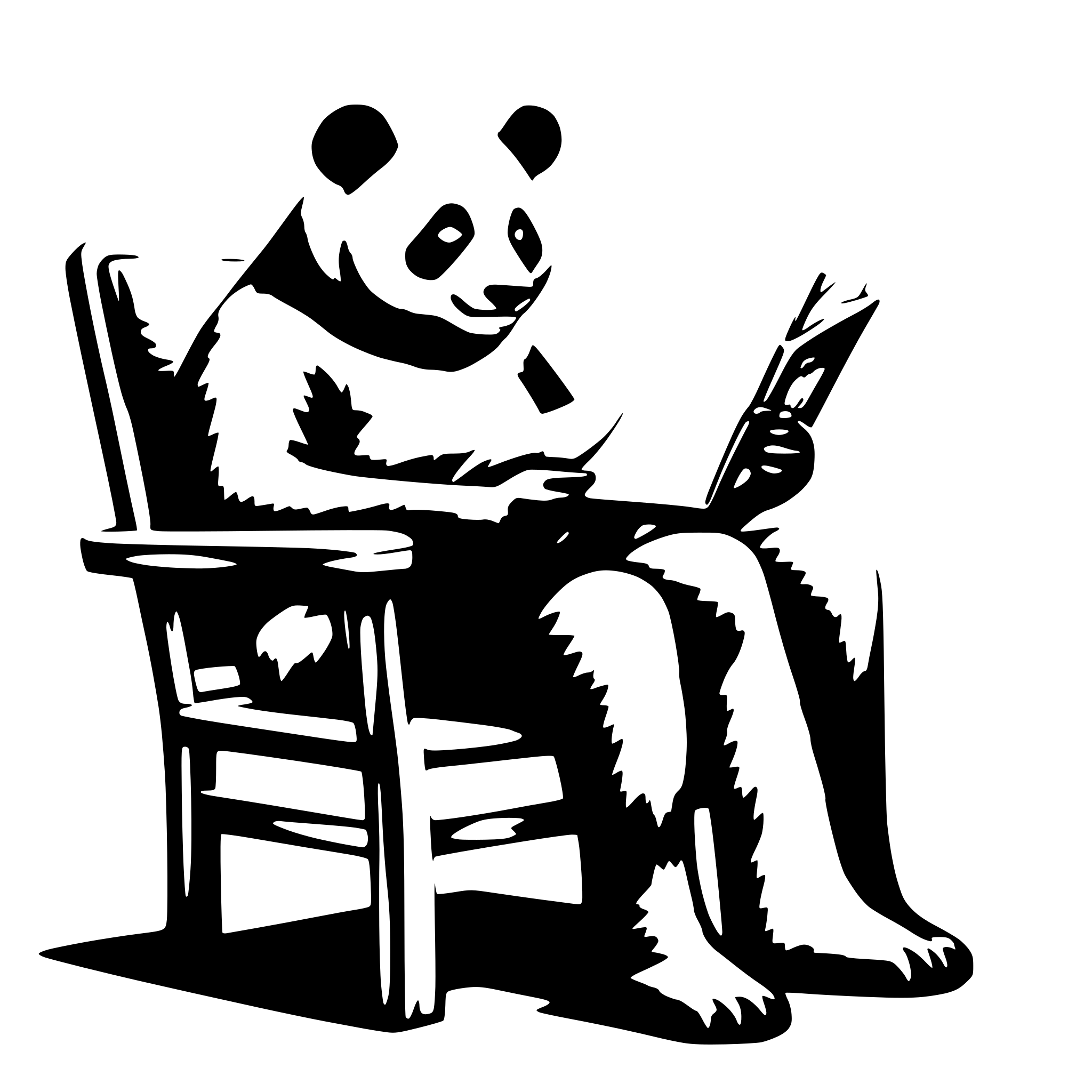 AI-generated SVG of a a panda, sitting in a chair, reading a book,in the sunshine AI-generated SVG of a a panda, sitting in a chair, reading a book,in the sunshine