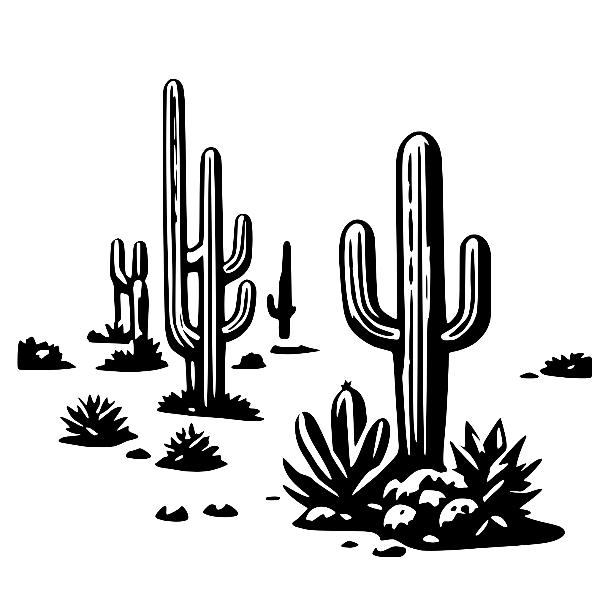 AI-generated SVG of 'cactus desert landscape'