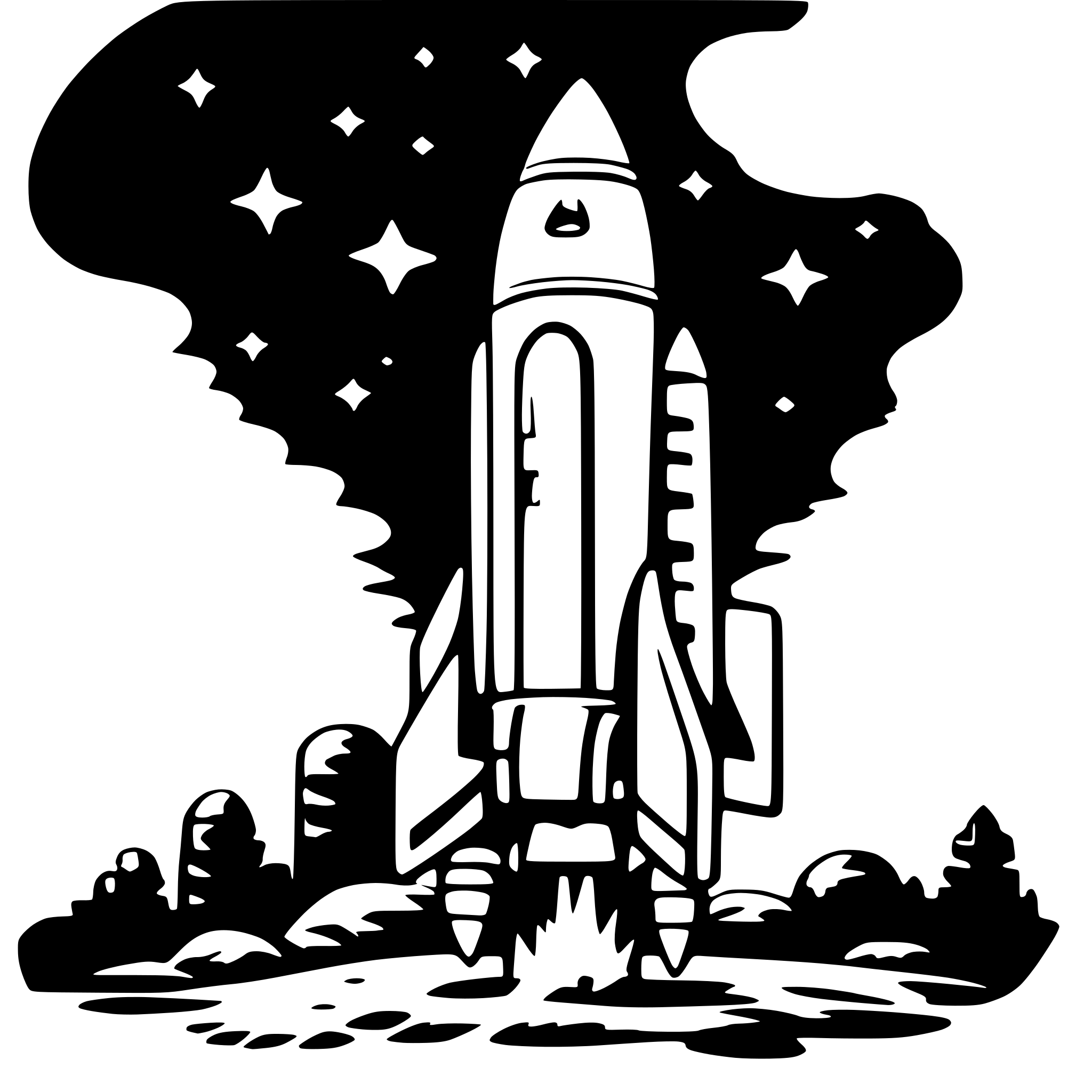 AI-generated SVG of 'apollo rocket ship'