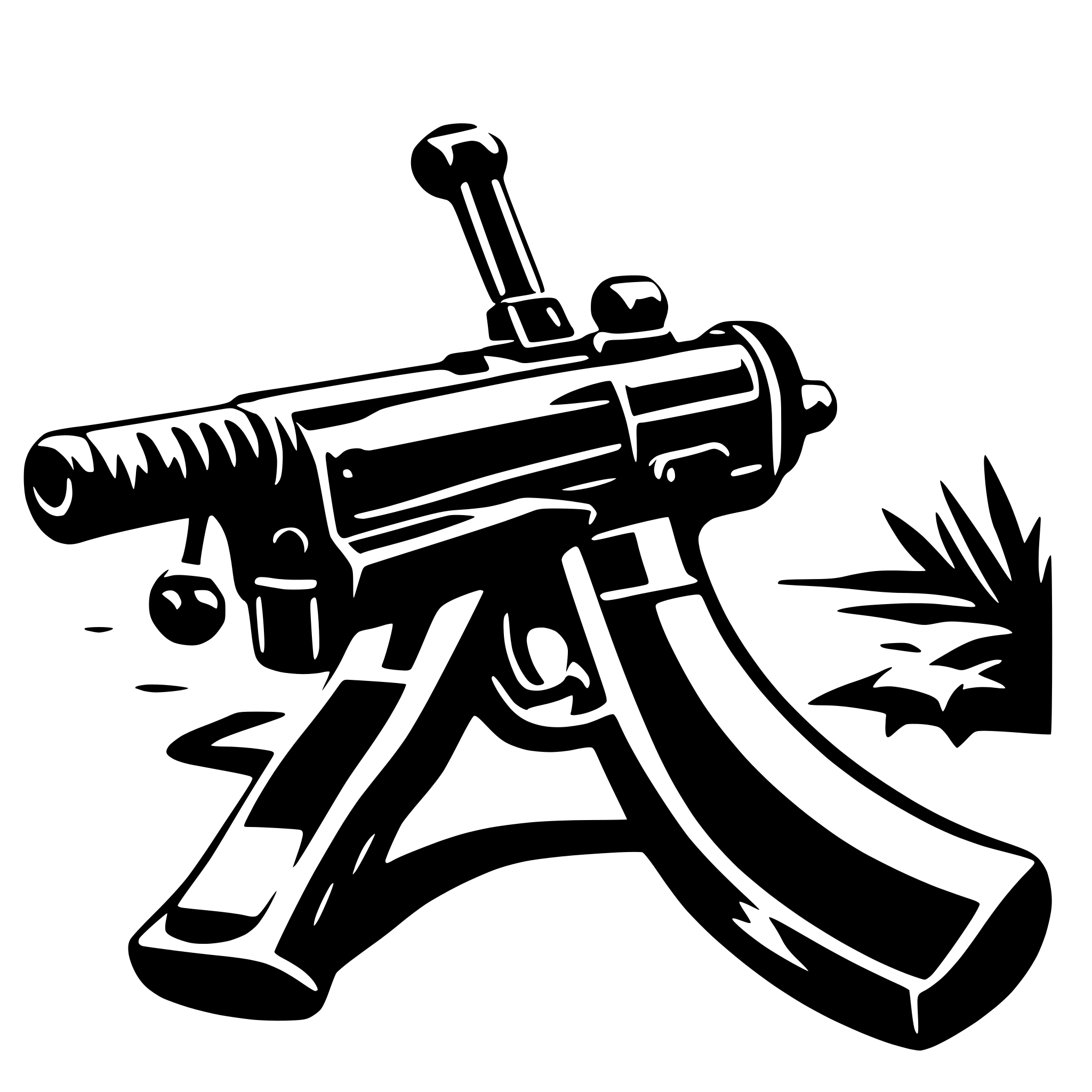 AI-generated SVG of 'MAchine gun ppsh'
