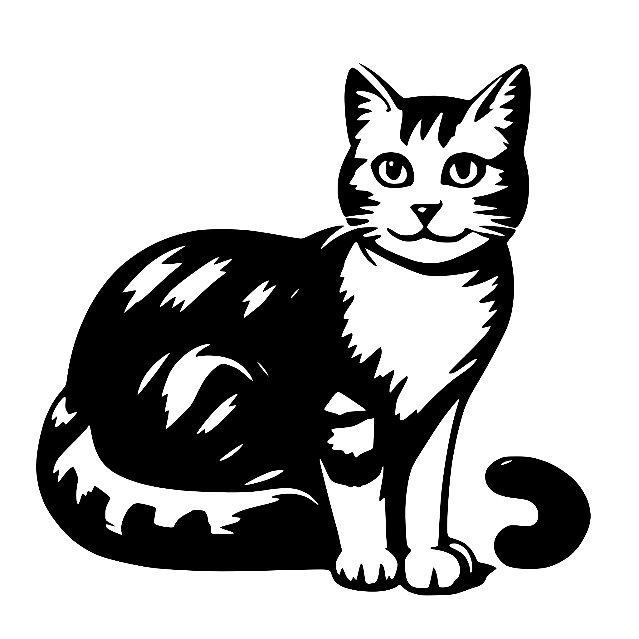 AI-generated SVG of a Cat