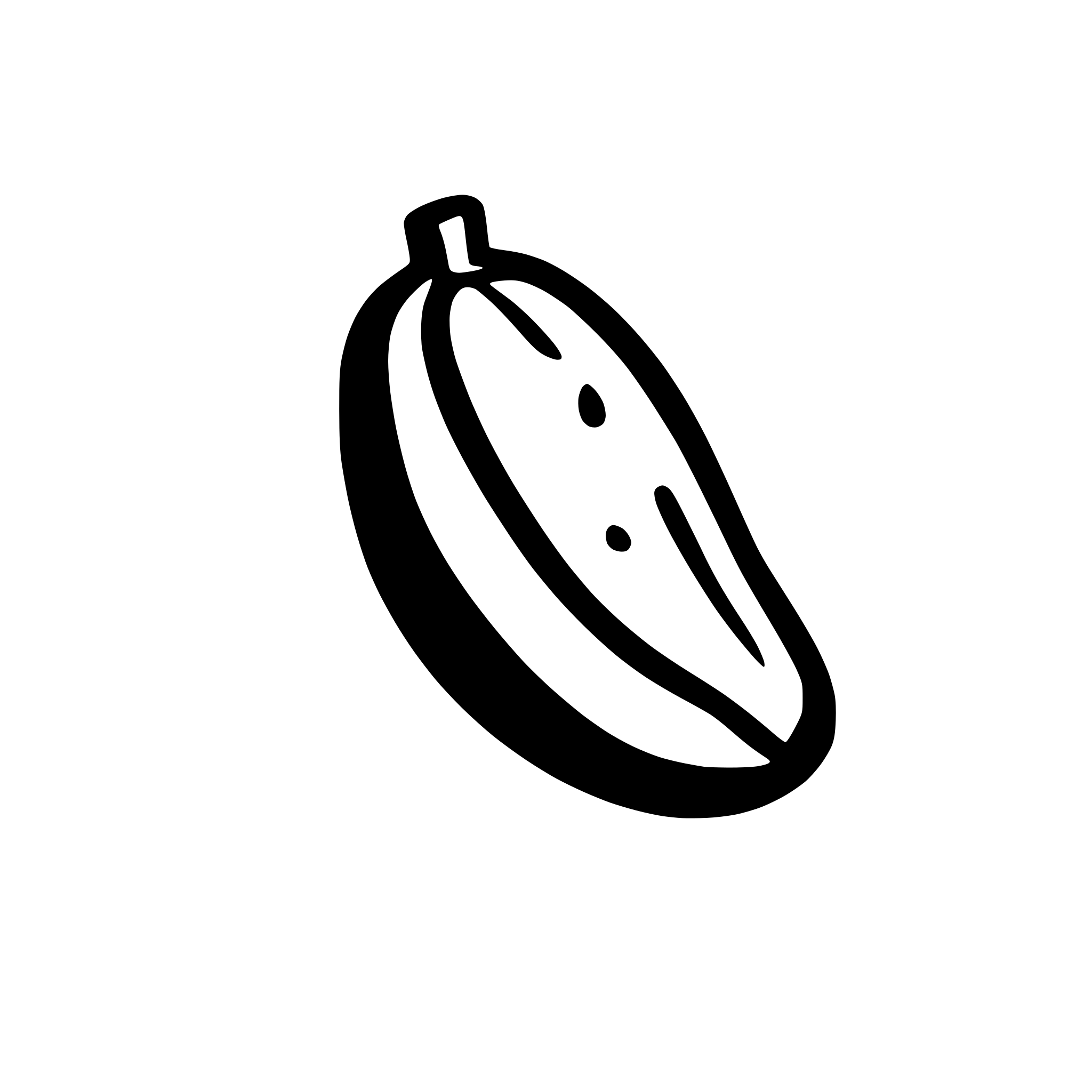 AI-generated SVG of a BANANA