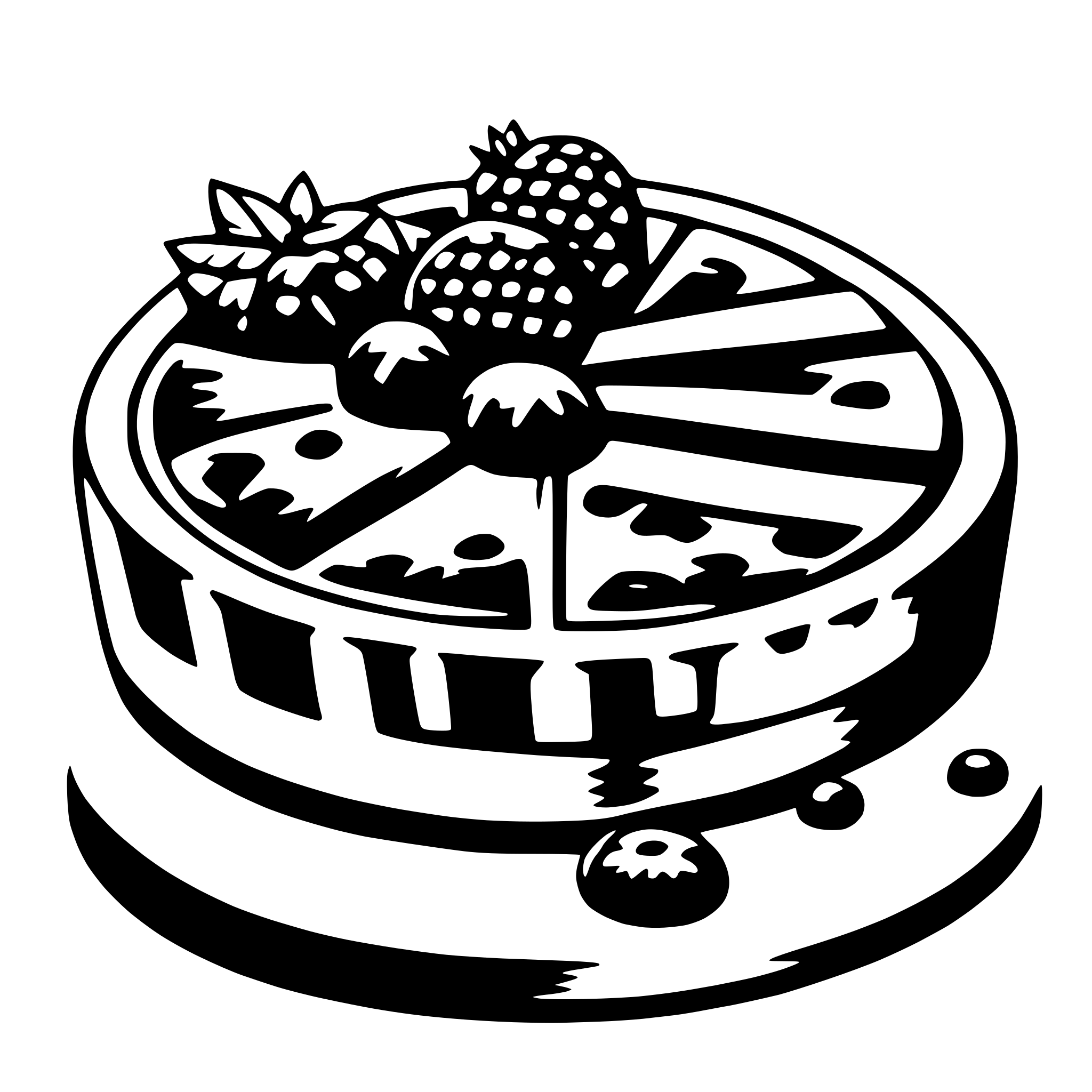 AI-generated SVG of a tart