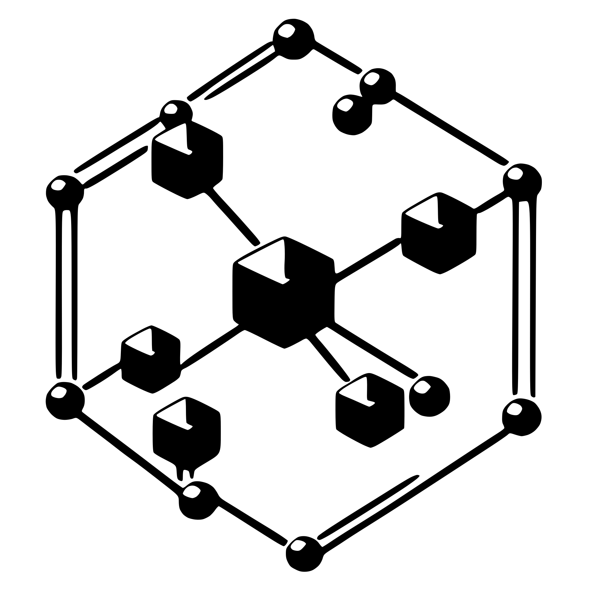 AI-generated SVG of a data nodes connecting to each other