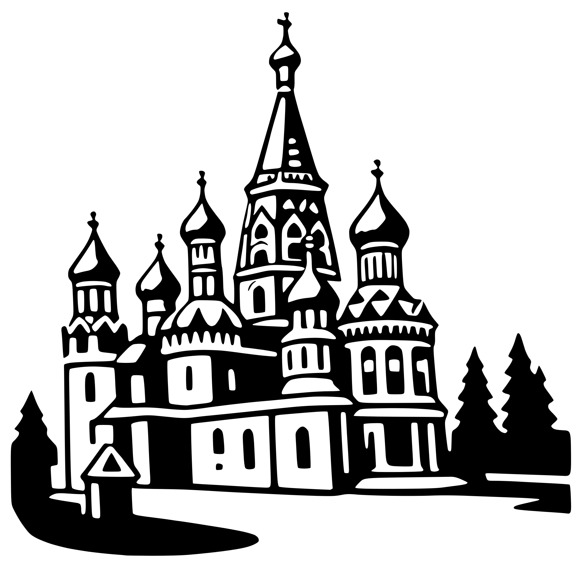 AI-generated SVG of 'saint basil's cathedral'