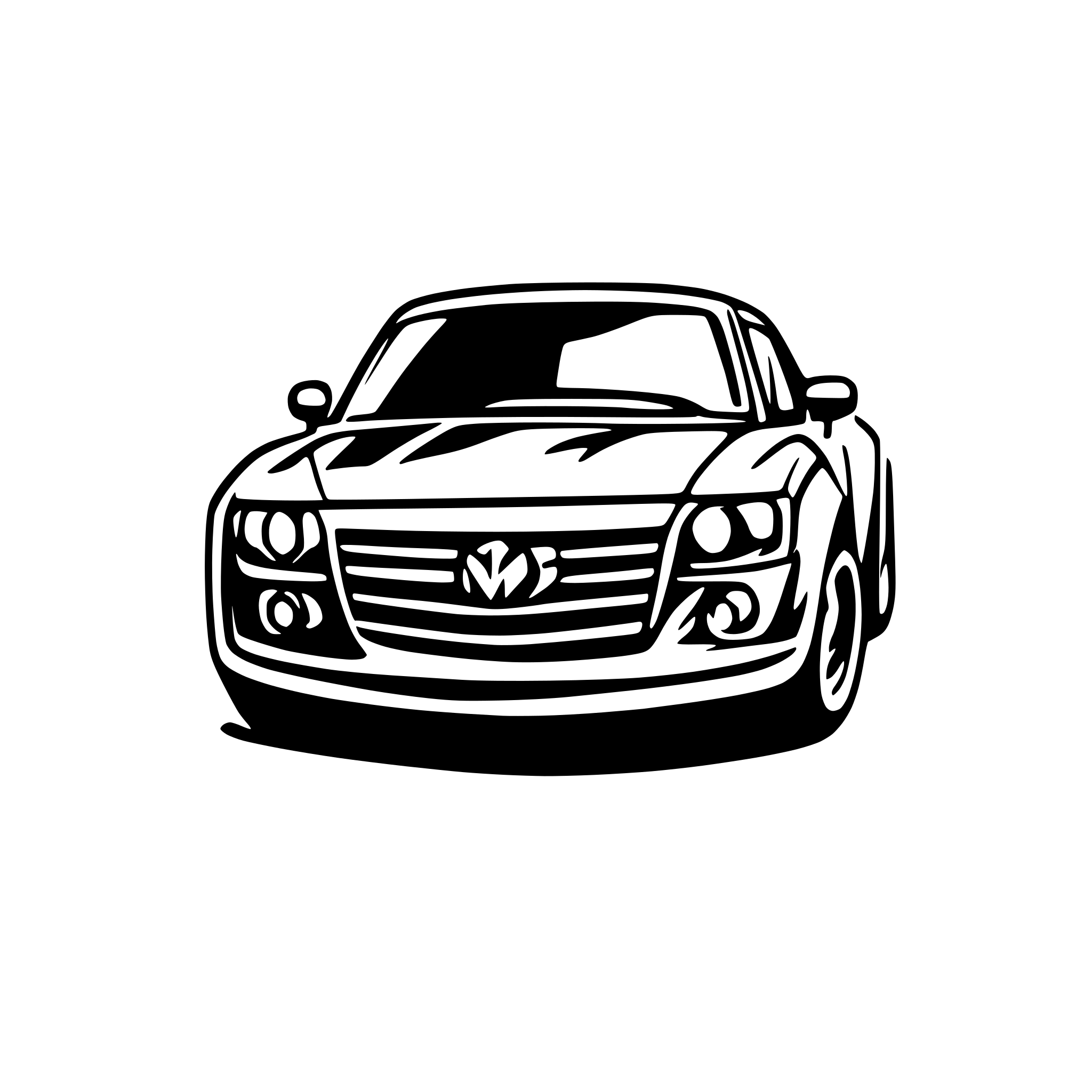 AI-generated SVG of a mazda rx-3 logo