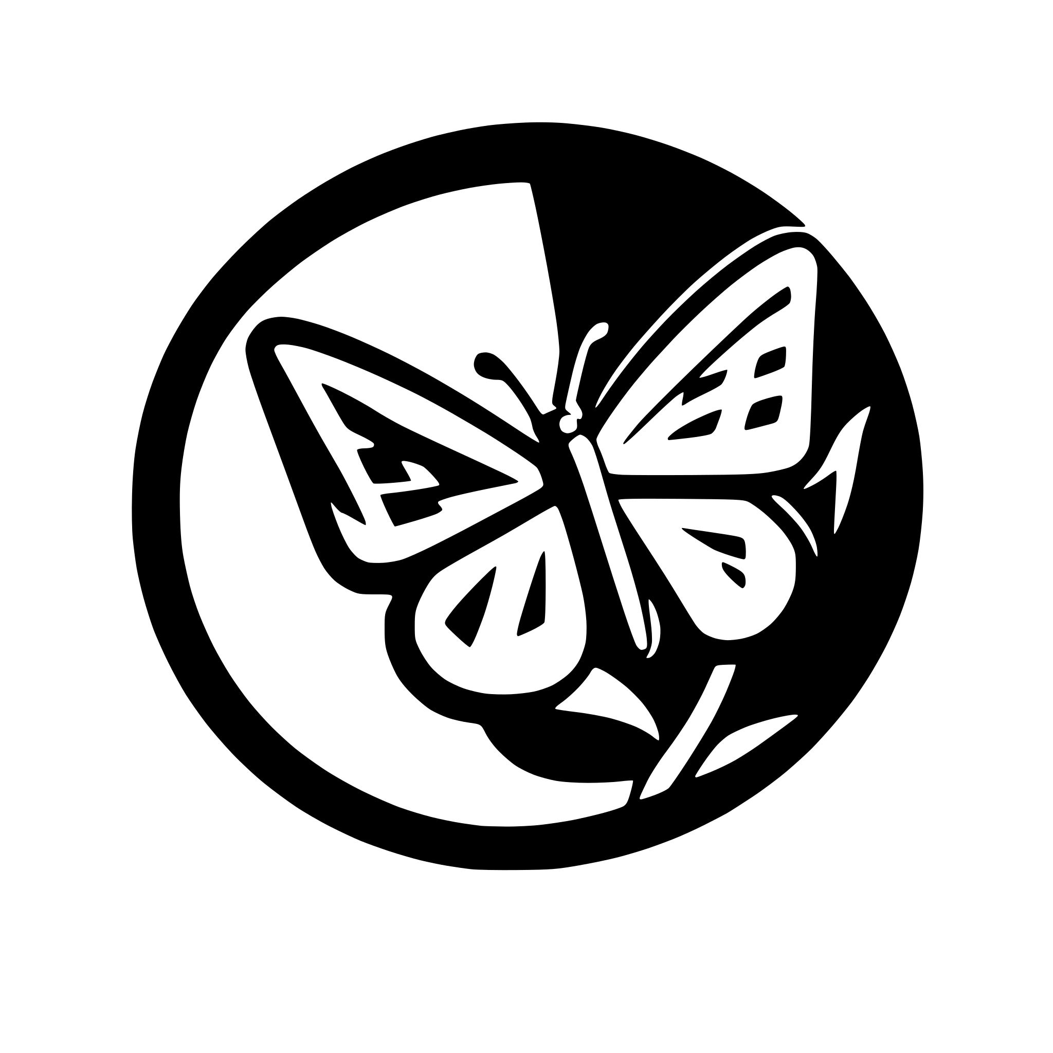 AI-generated SVG of a minimum lines sharp angles butterfly
