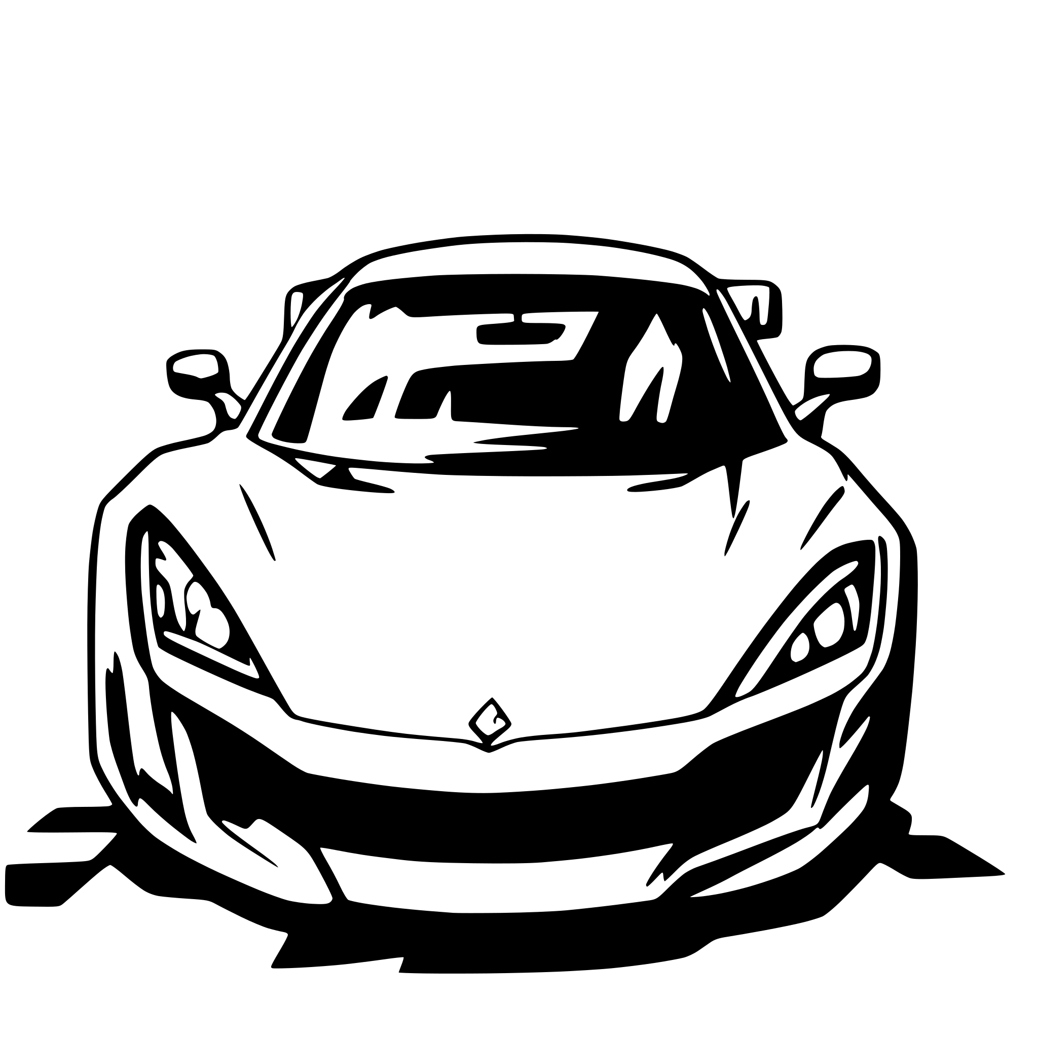 AI-generated SVG of 'A futuristic sports car'