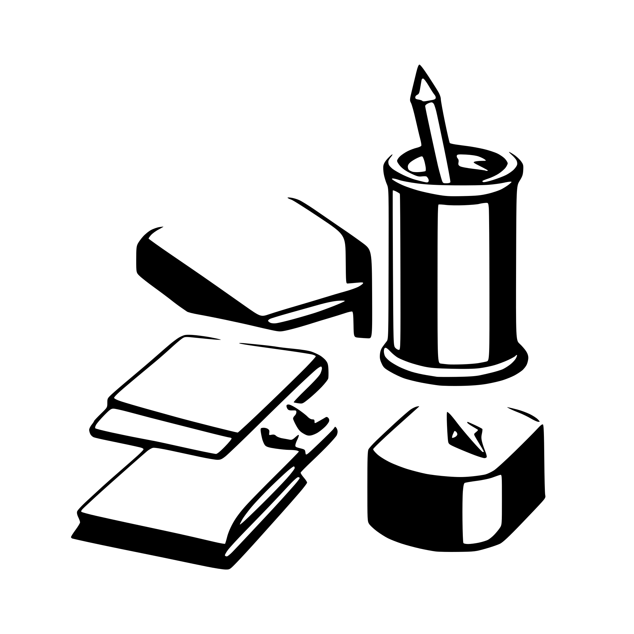 AI-generated SVG of 'school items'
