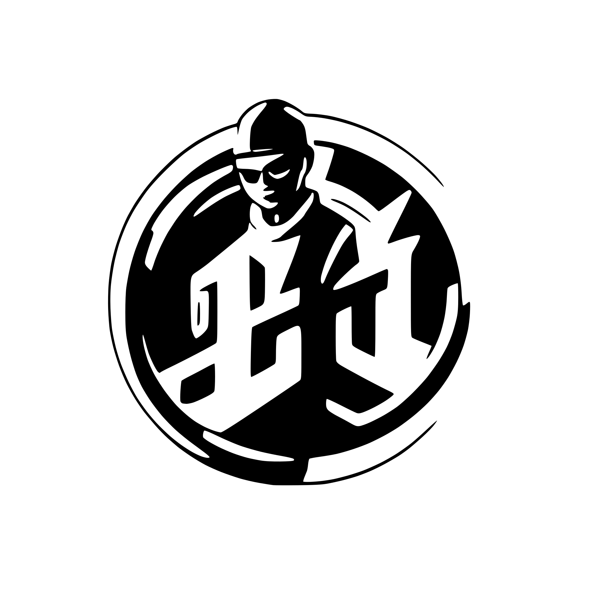 AI-generated SVG of a Hip hop crew group logo simplified