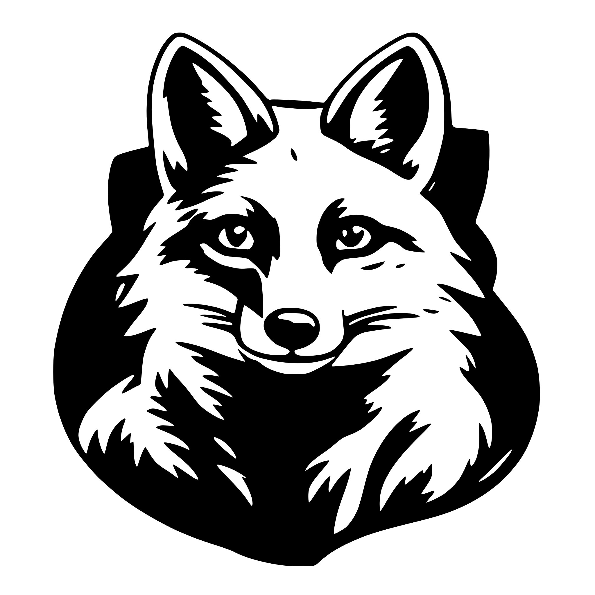 AI-generated SVG of 'fox'
