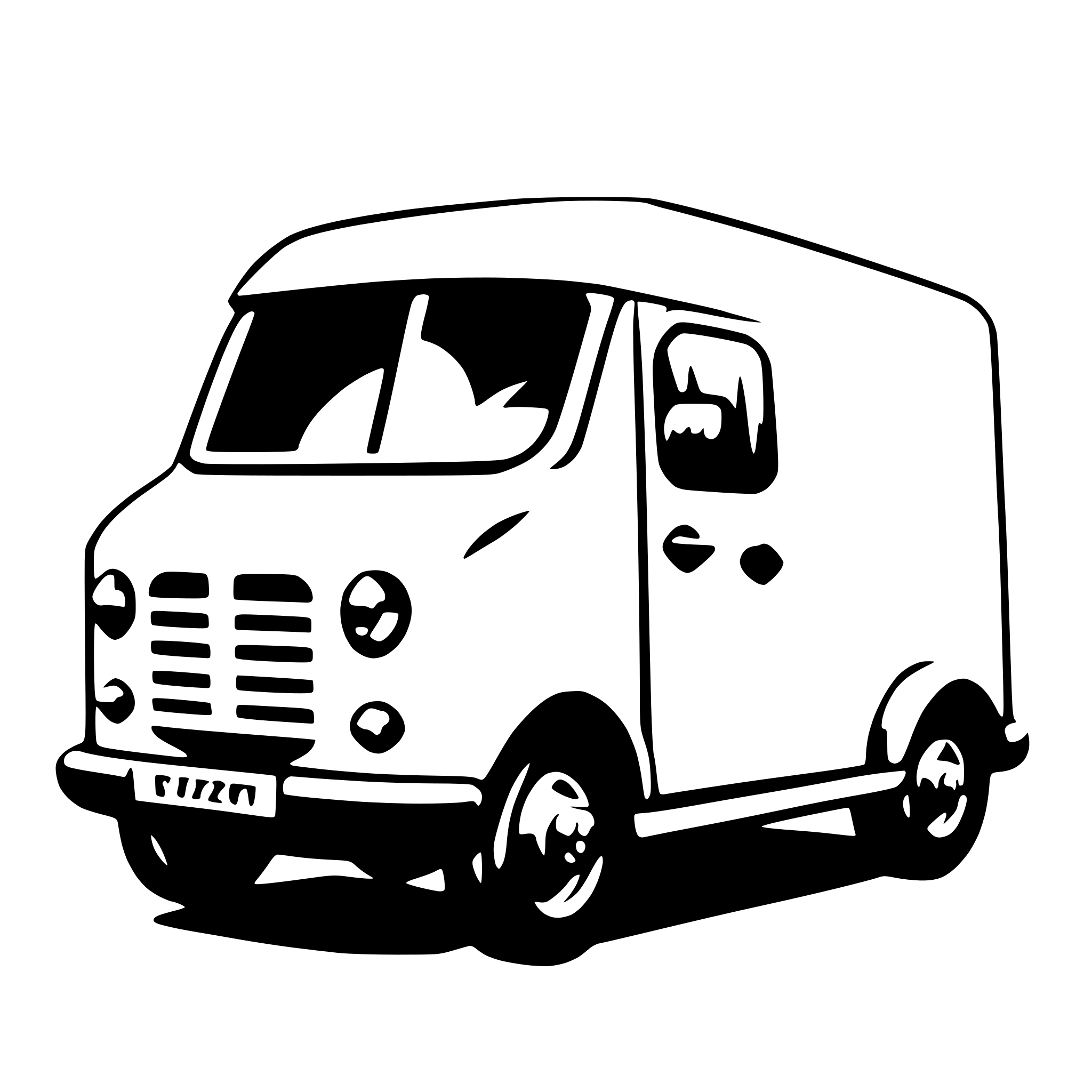 AI-generated SVG of a delivery van