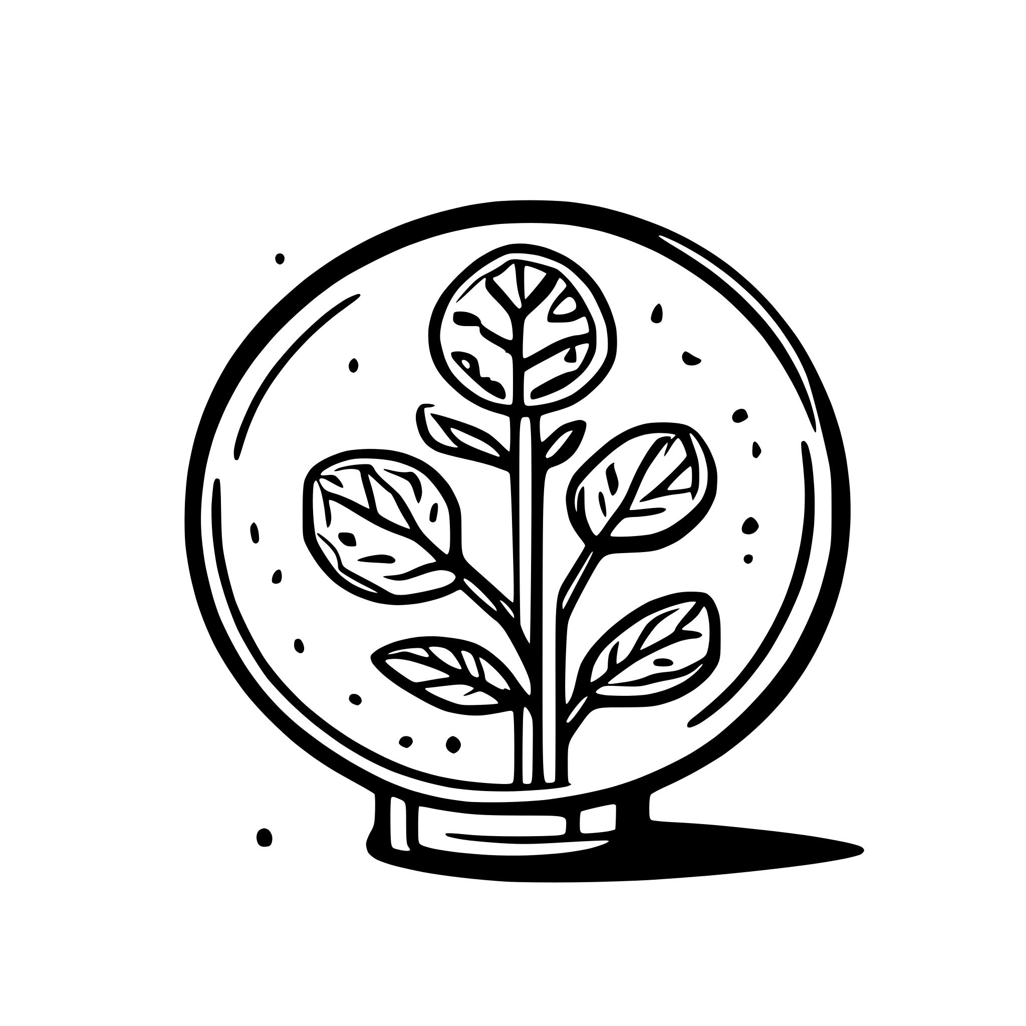 AI-generated SVG of a Minimalist line art of a petri dish with abstract fungal shapes and clean linear patterns to depict the toxin detection process.