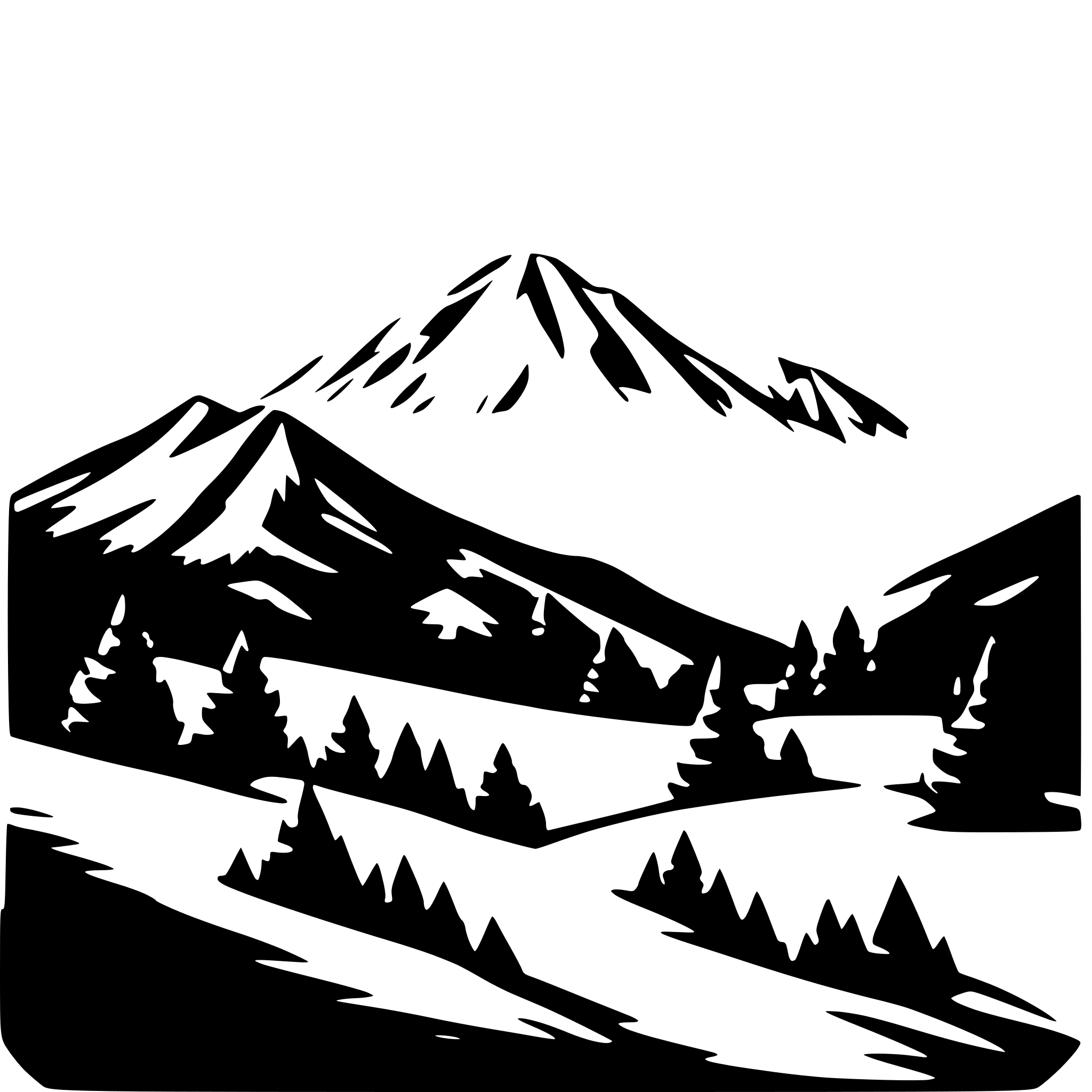 AI-generated SVG of 'mountains'