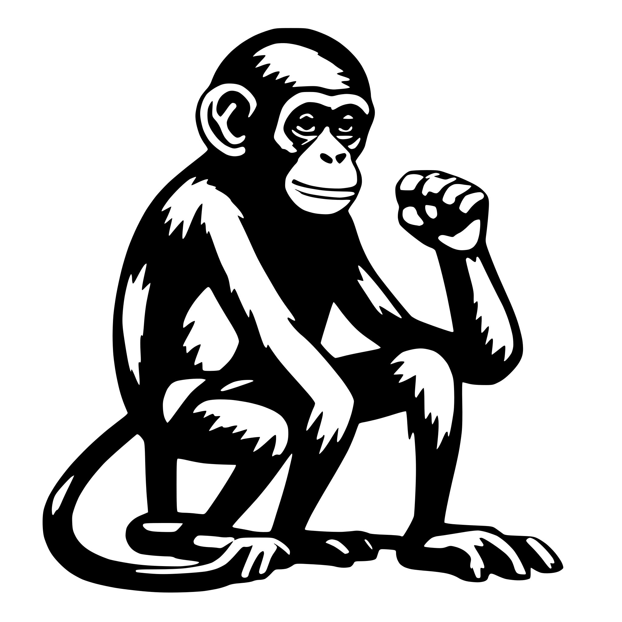 AI-generated SVG of 'loading monky'