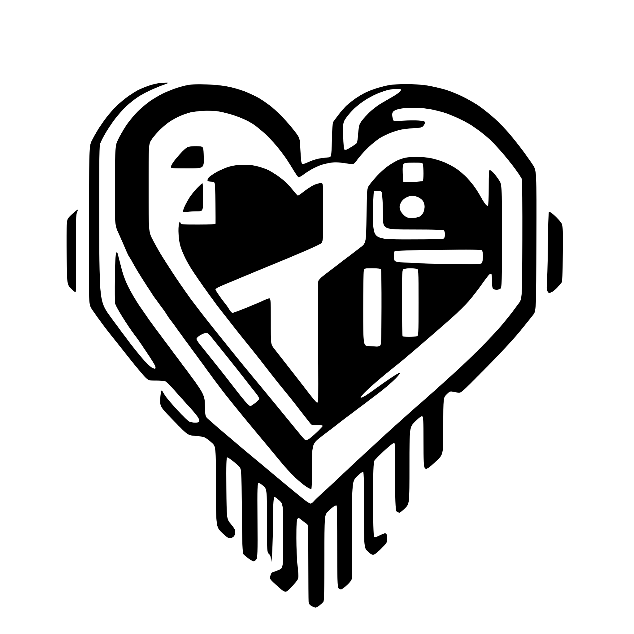 AI-generated SVG of a Heart + processor + pleasure, outline thin style