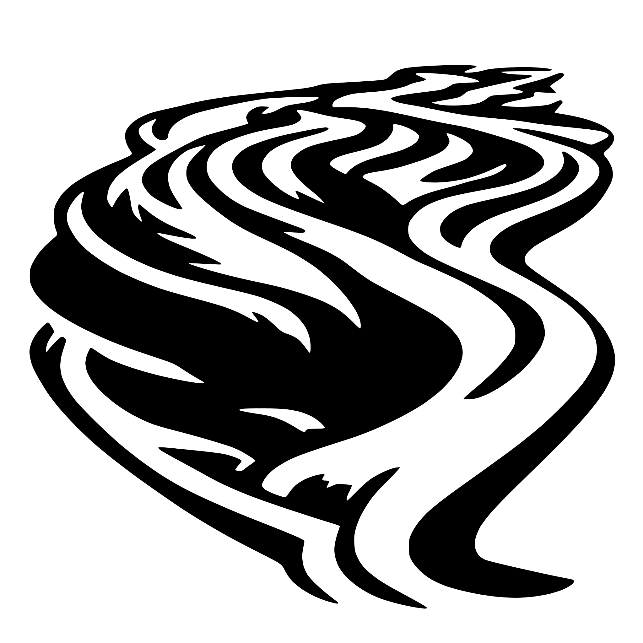 AI-generated SVG of a Flowing lines