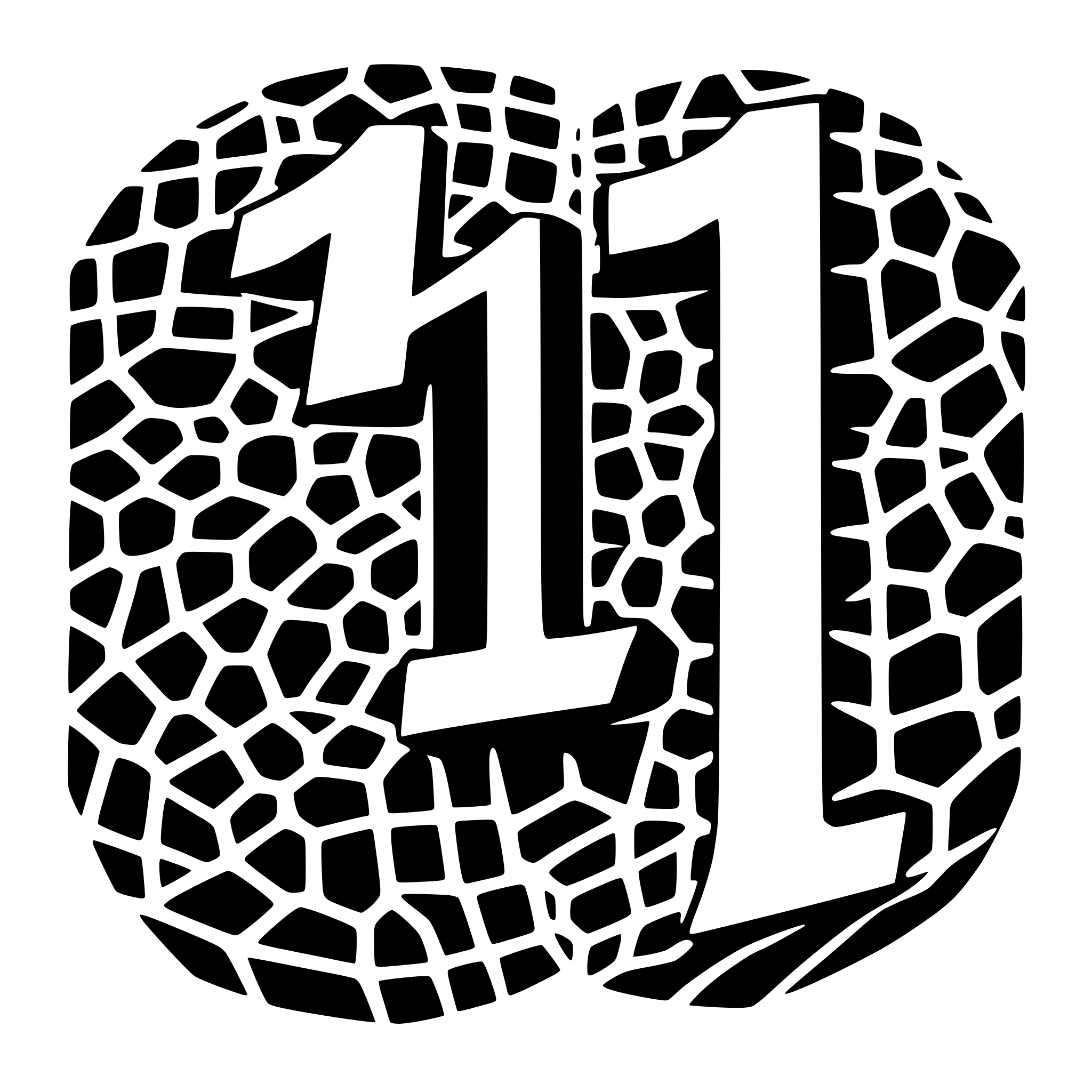AI-generated SVG of a I want a Number One "1" in italic filled with a voronoi pattern