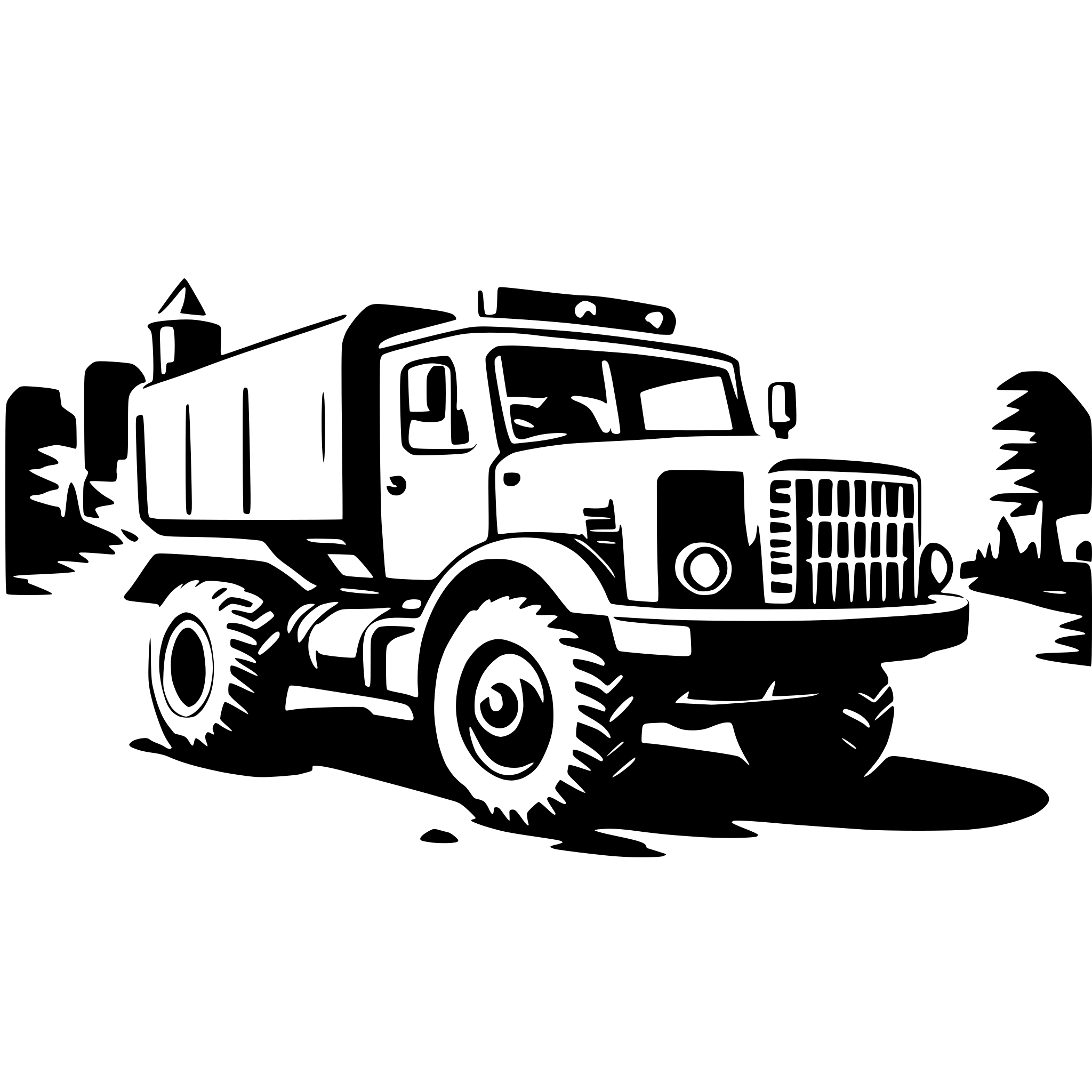 AI-generated SVG of a mine truck