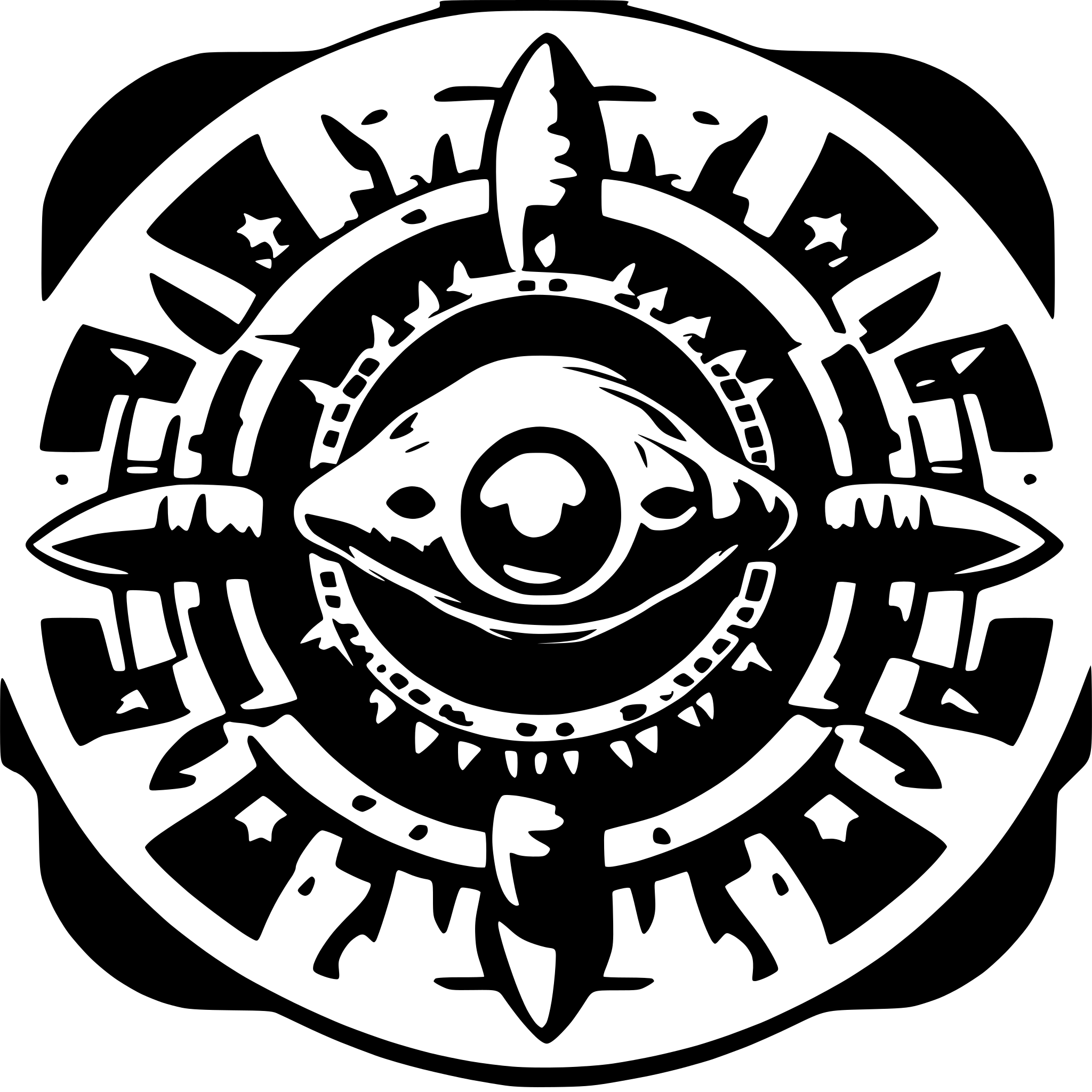 AI-generated SVG of 'UFO mandala'