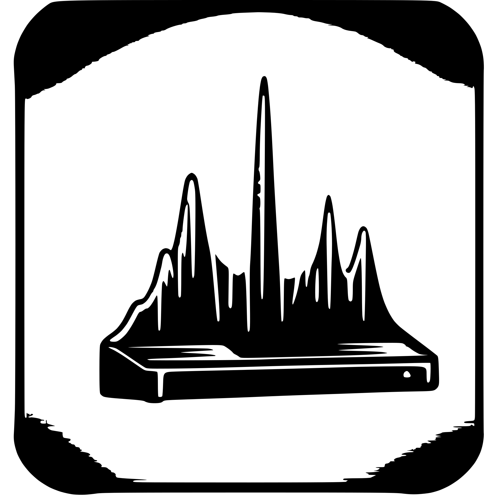AI-generated SVG of a oscilloscope signal with noise