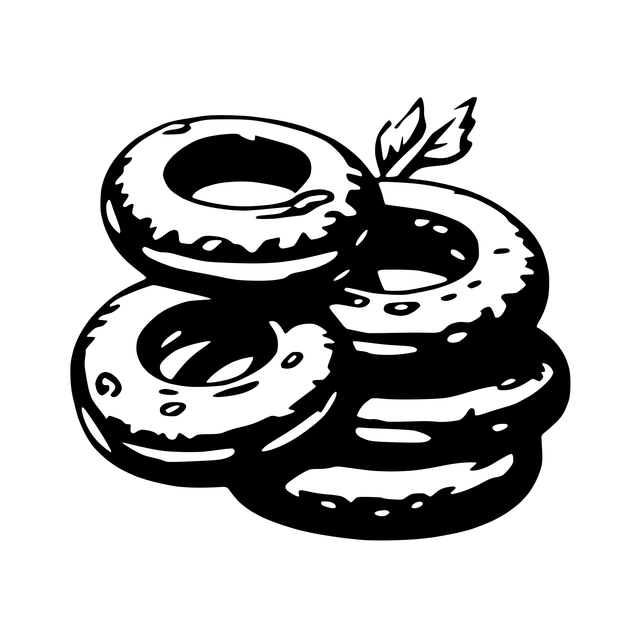 AI-generated SVG of a onion rings