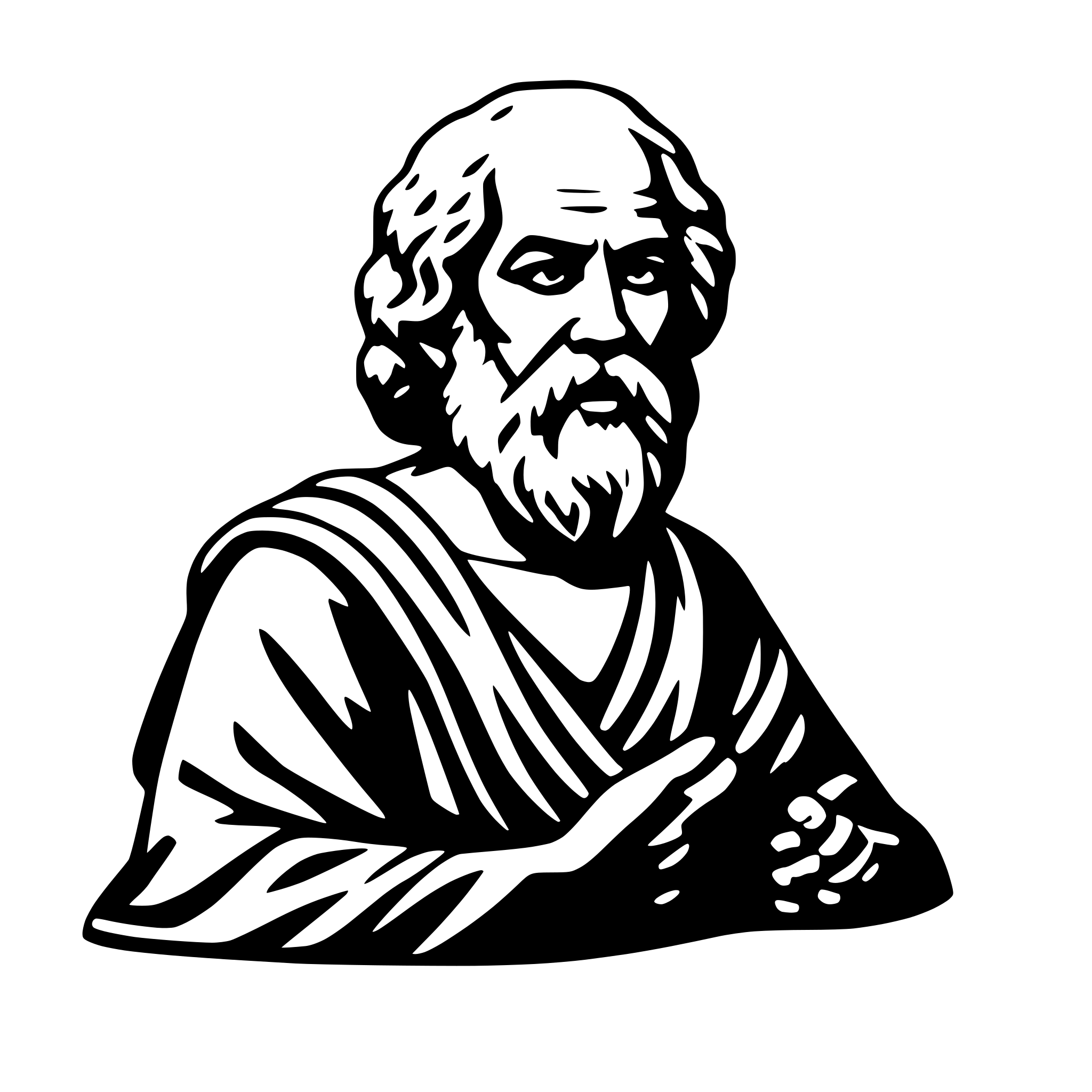 AI-generated SVG of 'Socrates'