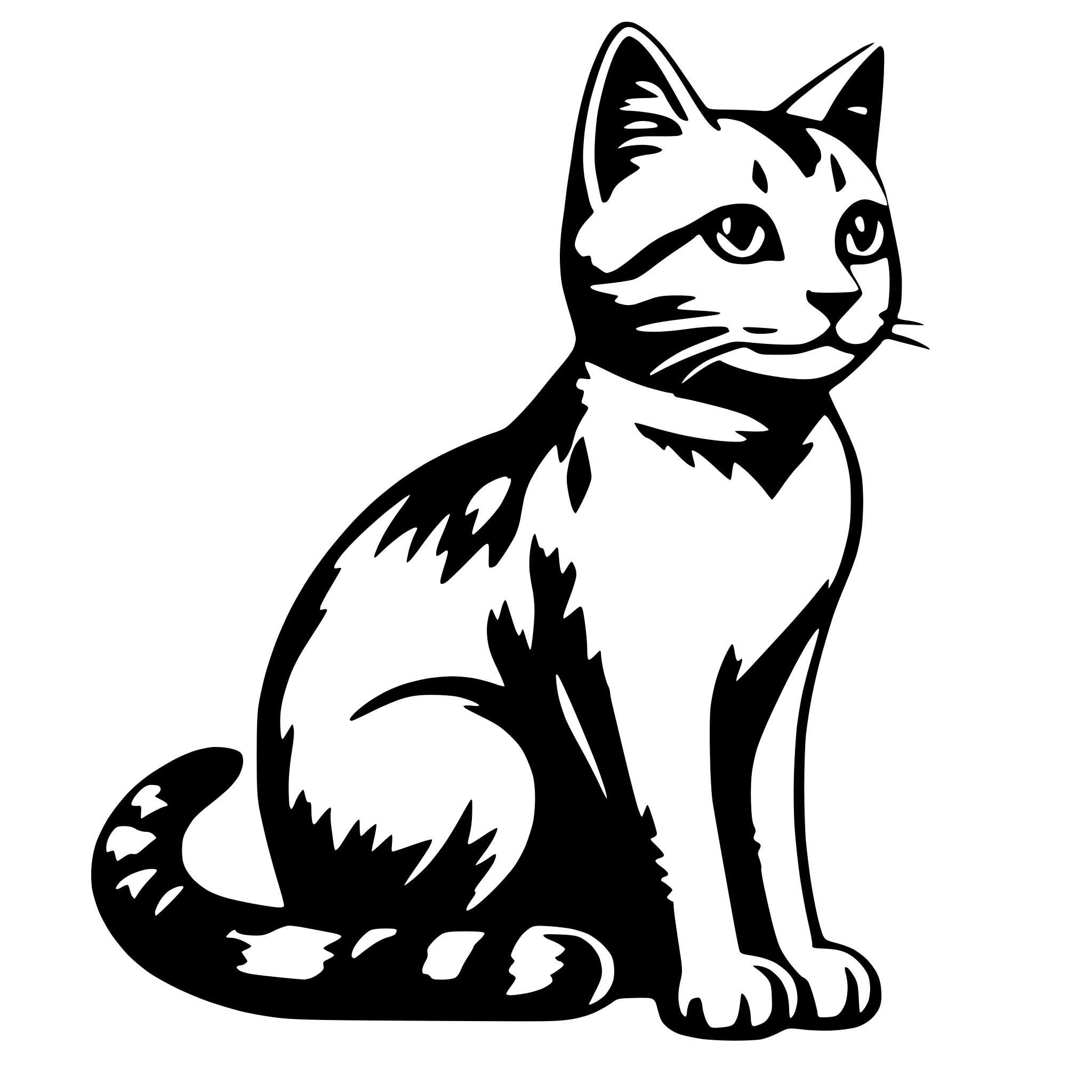 AI-generated SVG of a Cat