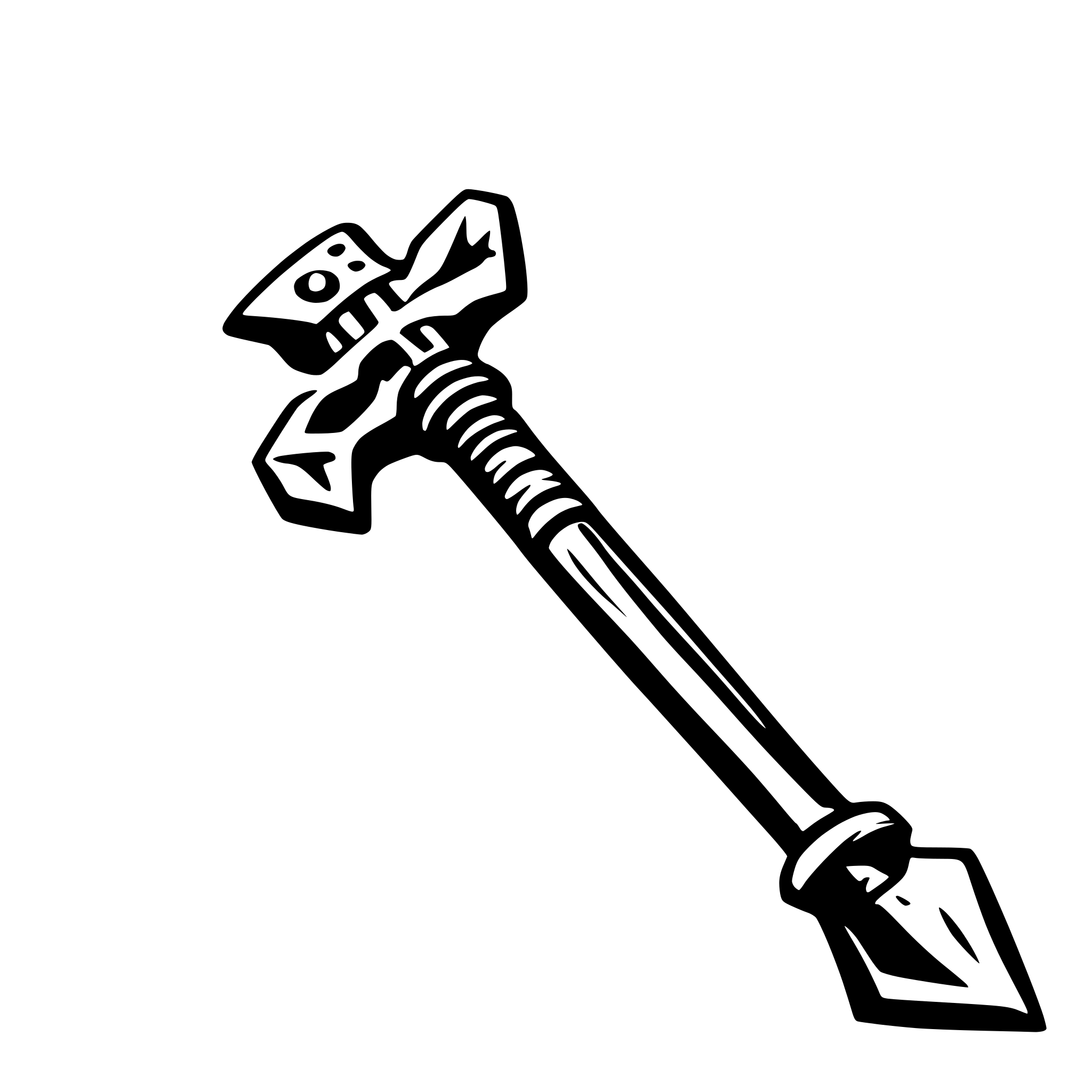 AI-generated SVG of 'War hammer weapon'