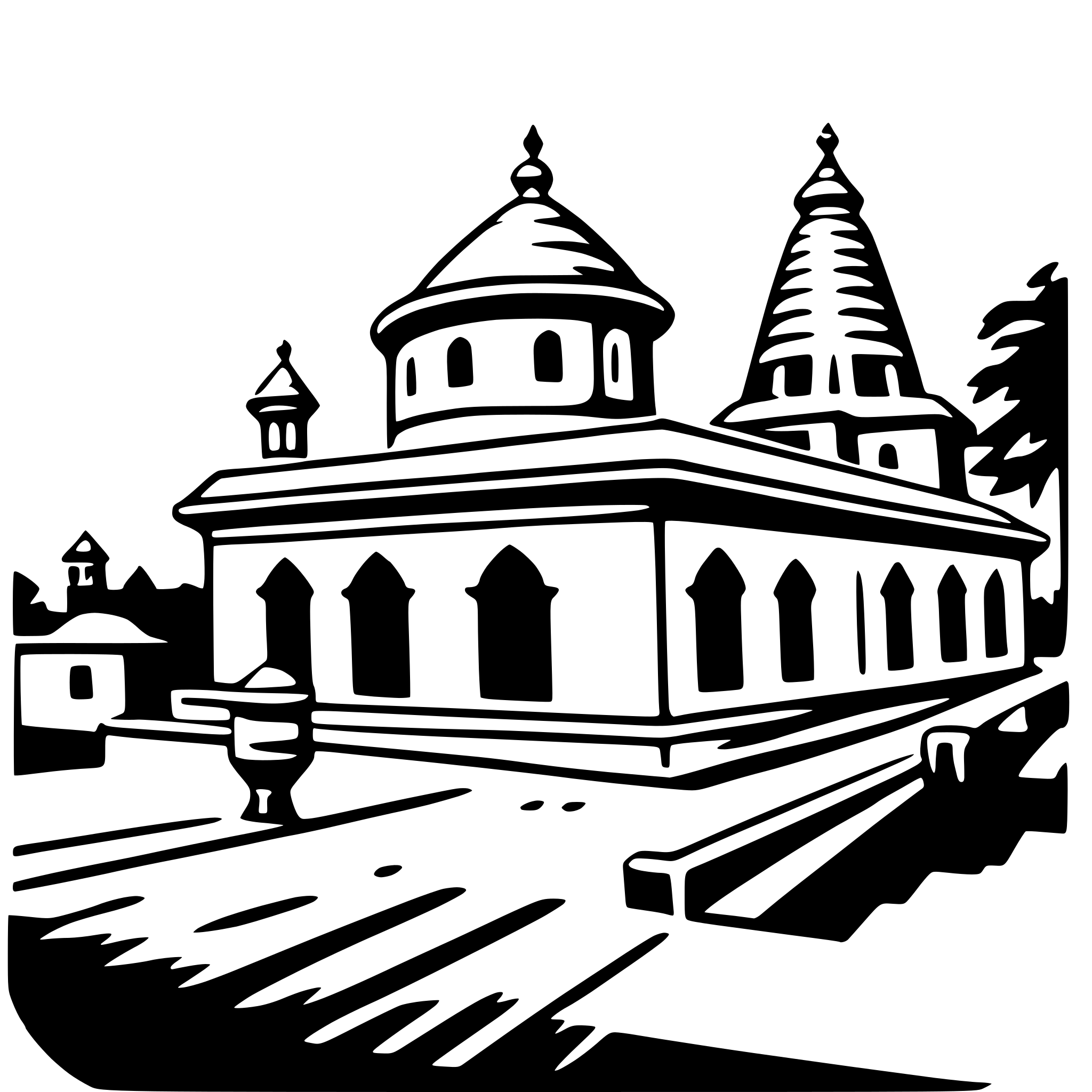 AI-generated SVG of a pashupatinath temple